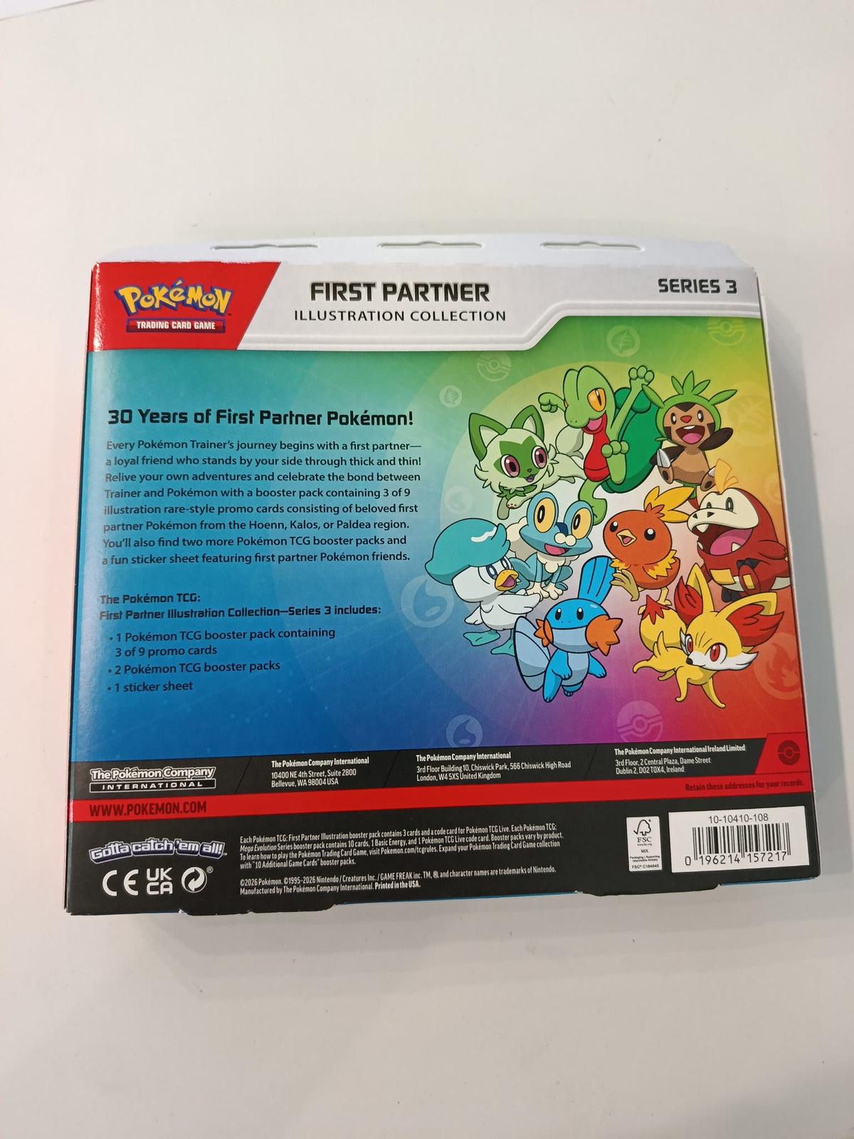Pokemon First Partner Illustration Collection Series 3 First Partner Pokemon Collection Bo - view 2