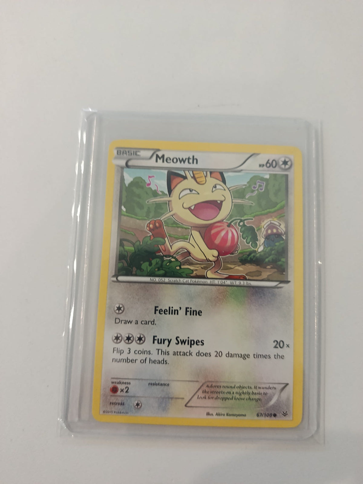Pokemon Meowth XY Roaring Skies #67/108 2015 (English)