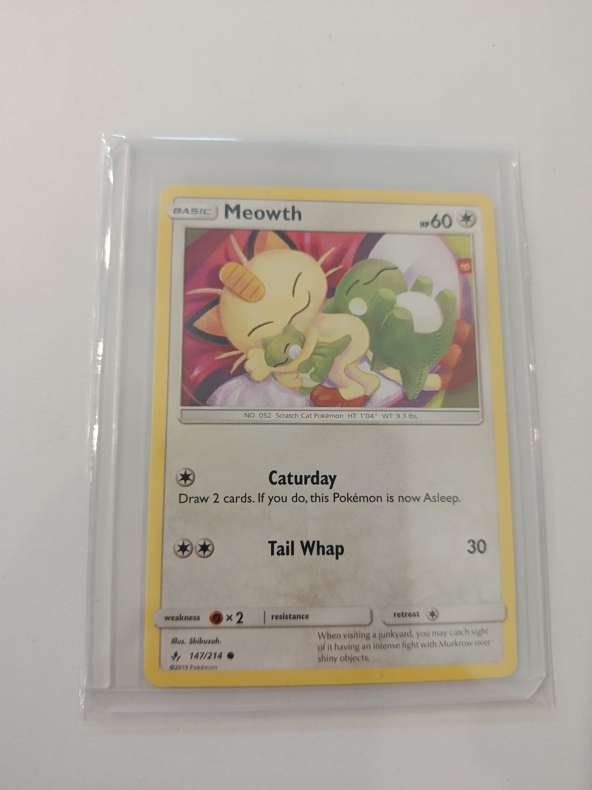 Pokemon Meowth Unbroken Bonds #147/214 2019 (English) 147/214