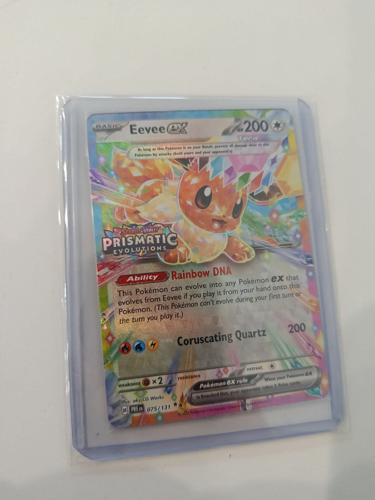Pokemon Eevee ex Prismatic Evolutions (PRE) #075/131 2025 (English) 075/131