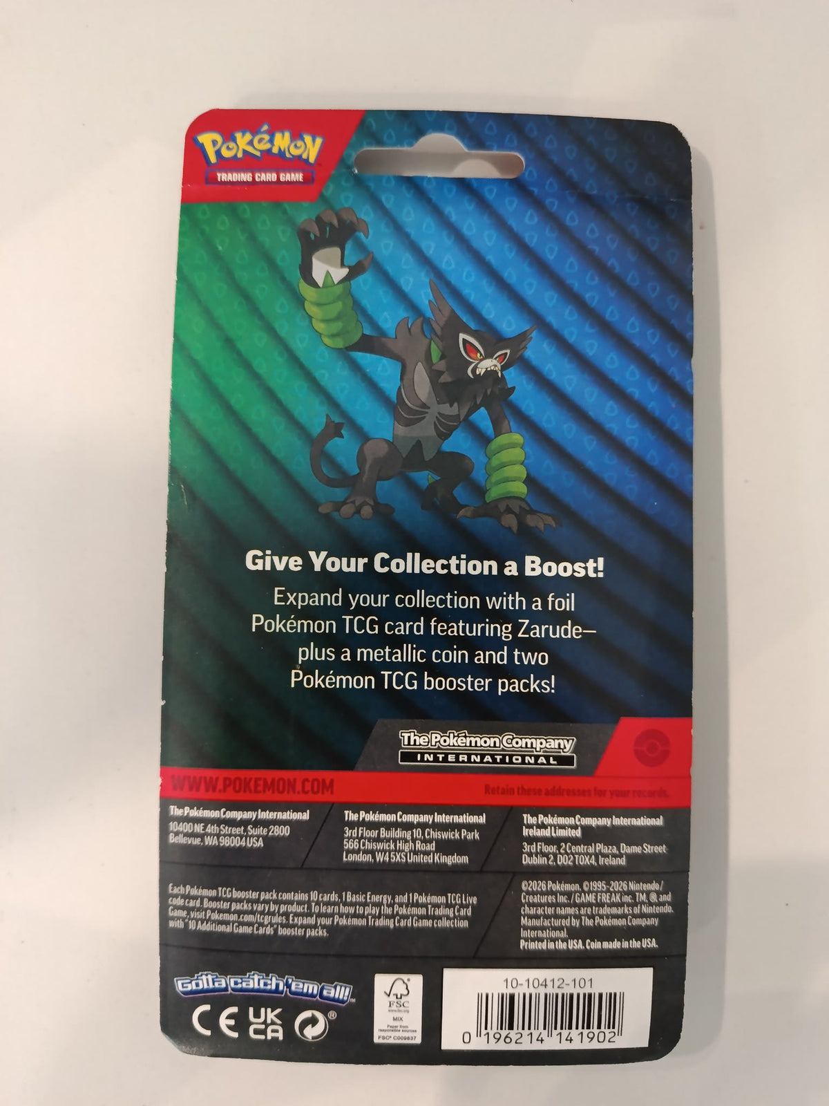 Pokemon PBLIN Zarude Blister (English) - view 2
