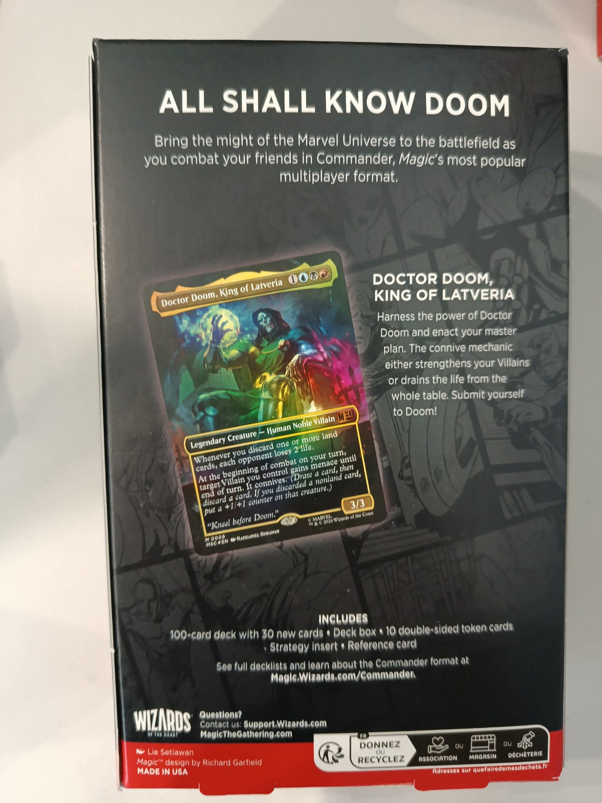 Magic: The Gathering Marvel Super Heroes Doctor Doom, King of Latveria Commander Deck 2025 - view 2