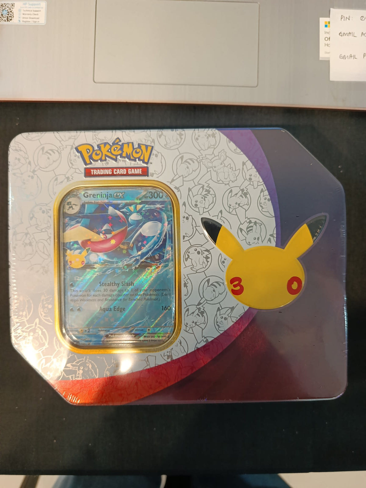 Pokemon 30th Celebration Greninja ex Tin 2025 (English)