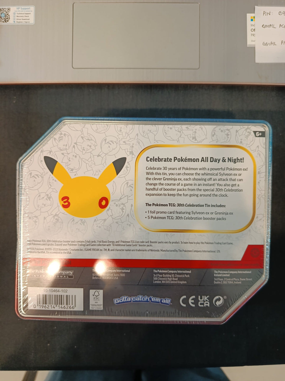 Pokemon 30th Celebration Greninja ex Tin 2025 (English) - view 2