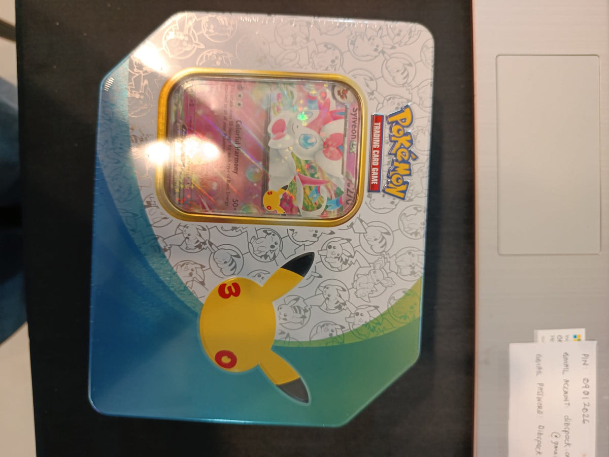 Pokemon 30th Celebration Sylveon ex Tin 2024 (English)