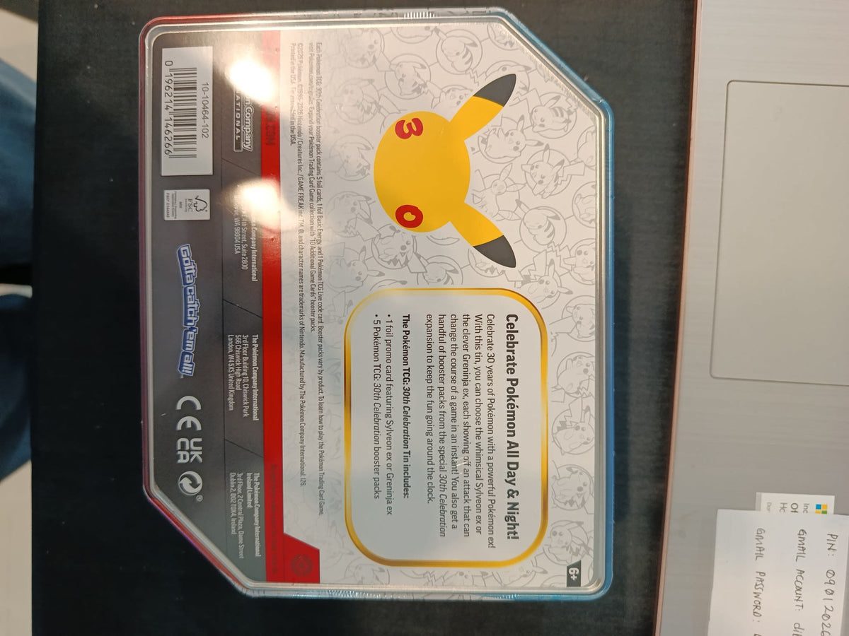 Pokemon 30th Celebration Sylveon ex Tin 2024 (English) - view 2