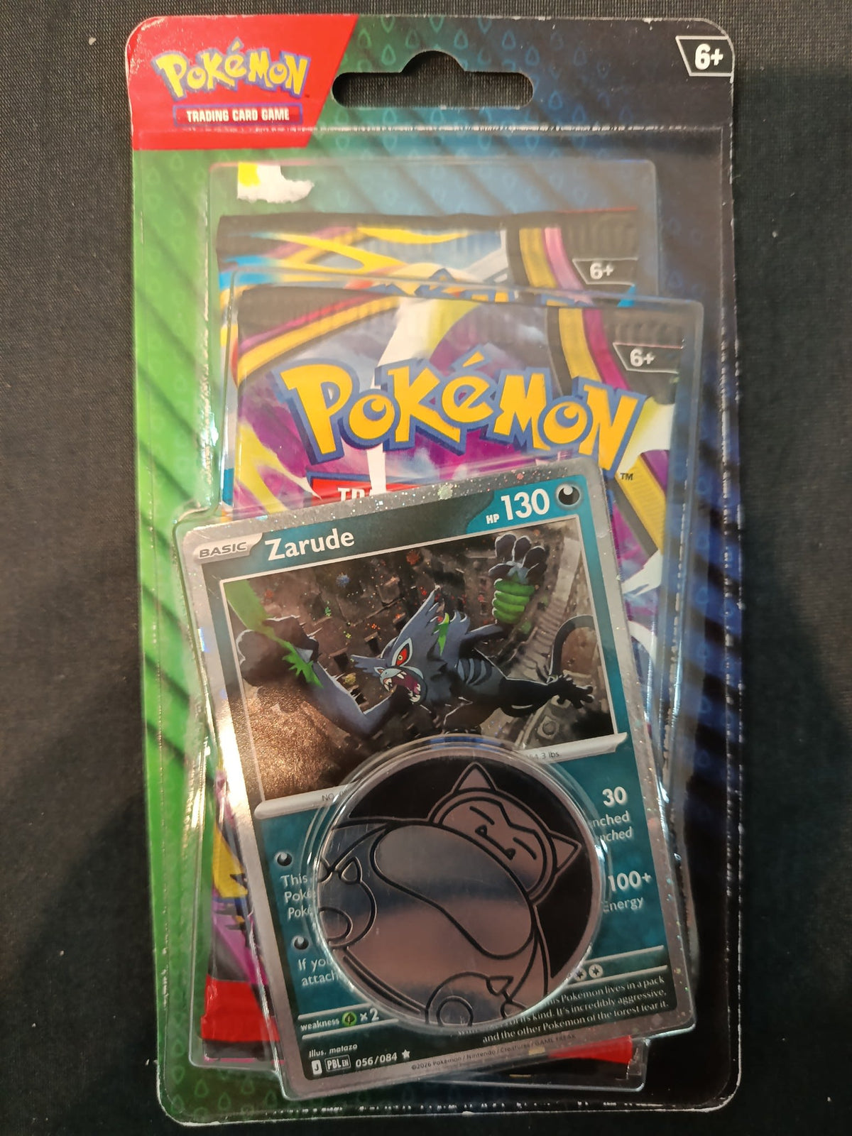 Pokemon Prismatic Evolutions (J PBL H) Zarude Blister 2025 (English)