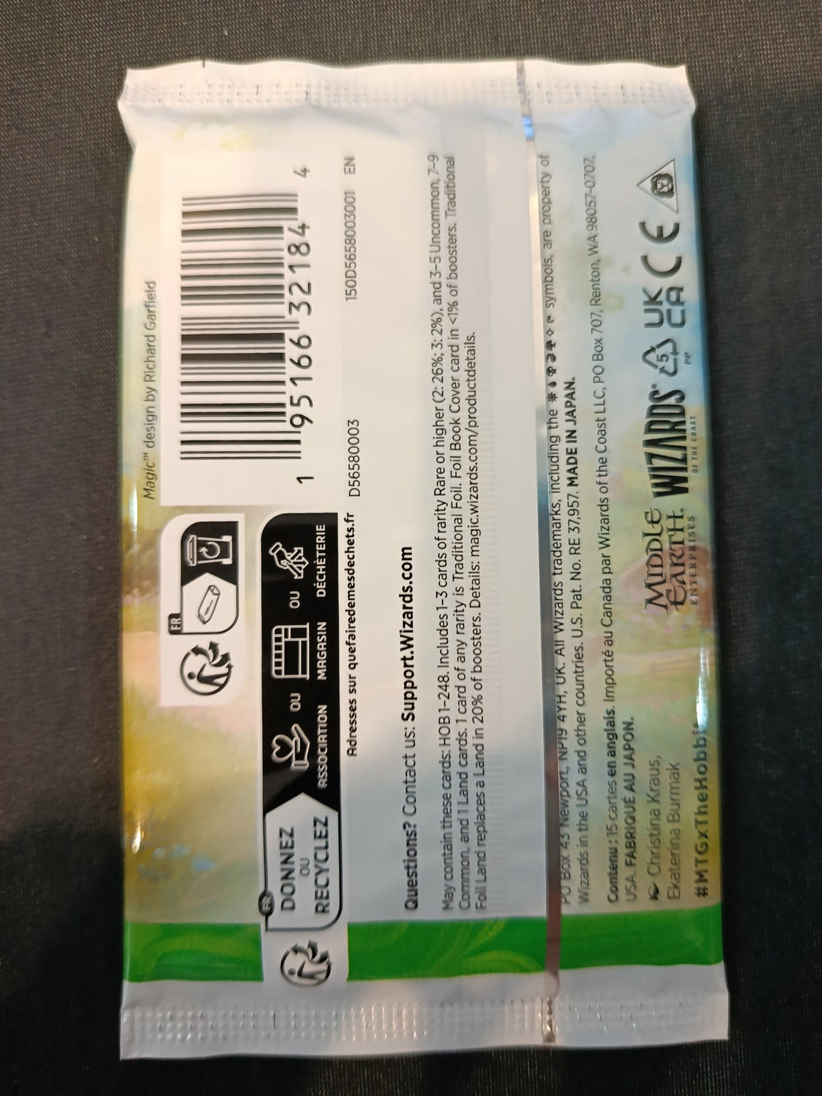Magic: The Gathering The Hobbit Booster Pack (English) - view 2