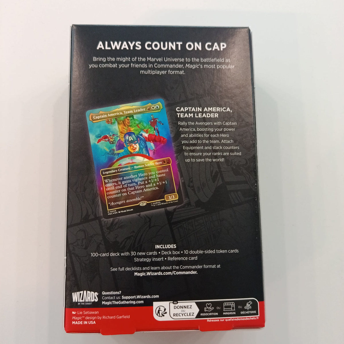 2025 Magic: The Gathering Marvel Super Heroes Avengers Assemble Commander Deck - view 2