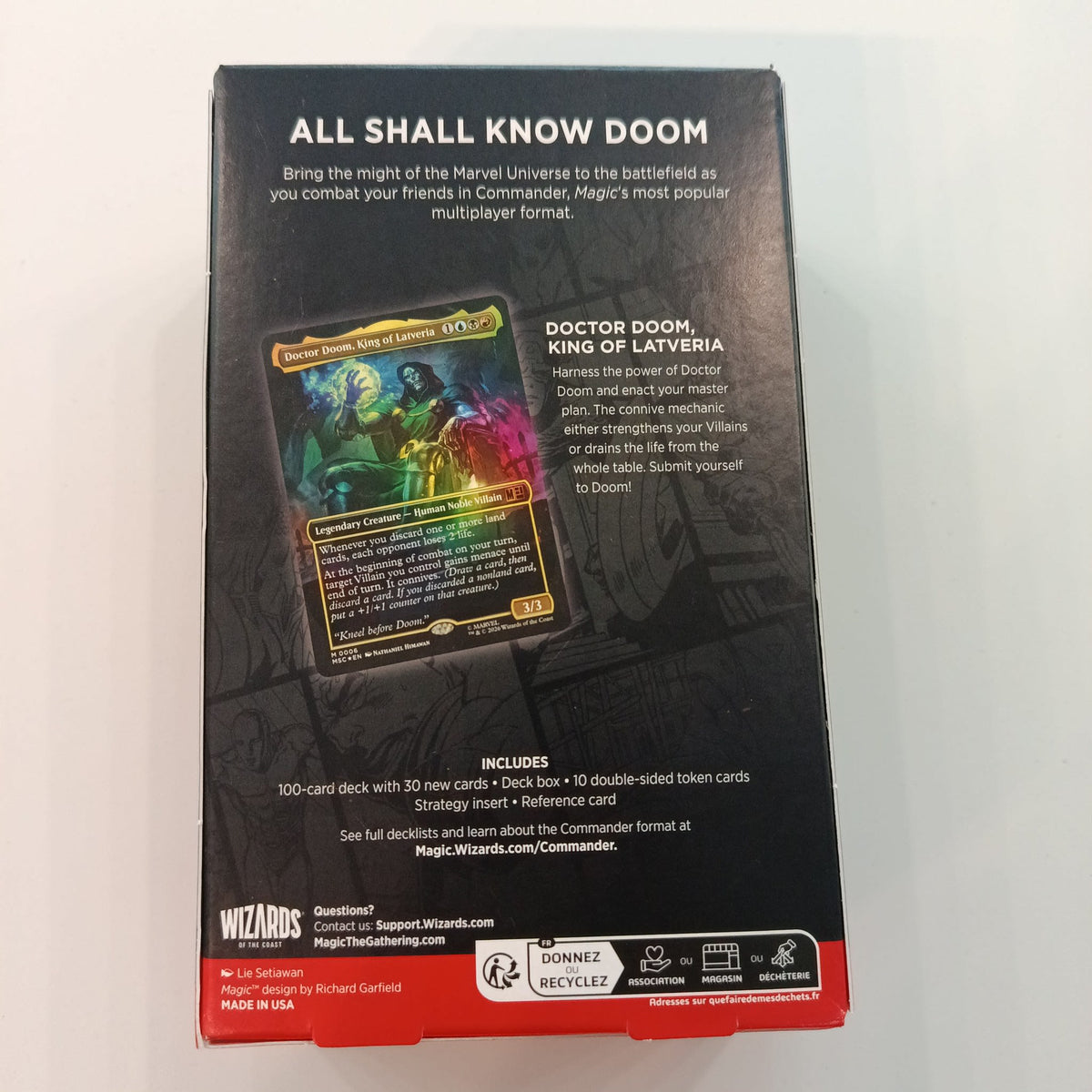 2026 Magic: The Gathering Commander Deck Doctor Doom, King of Latveria - view 2