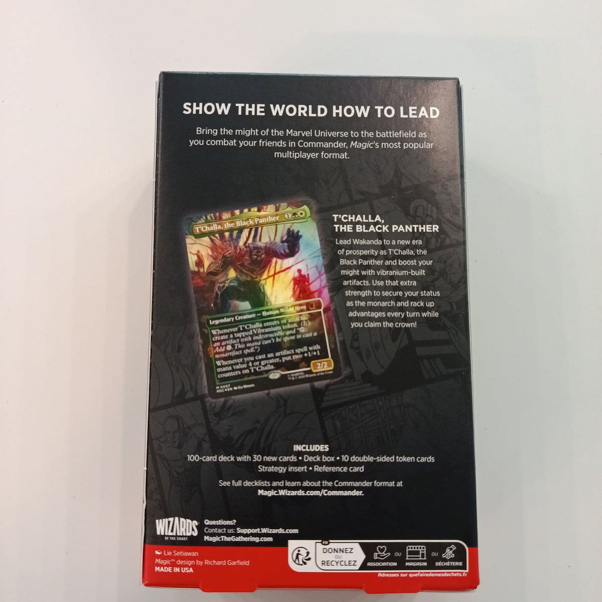 2025 Magic: The Gathering Marvel Super Heroes Wakanda Forever Commander Deck - view 2