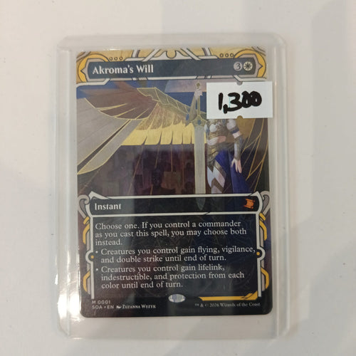 Magic: The Gathering Akroma's Will SOA #0001 2026 (English)