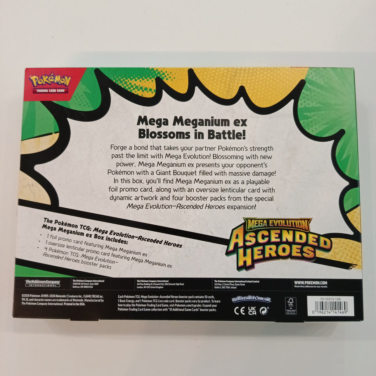 Pokemon Mega Evolution Ascended Heroes Mega Meganium ex Collection Box 2026 (English) - view 2