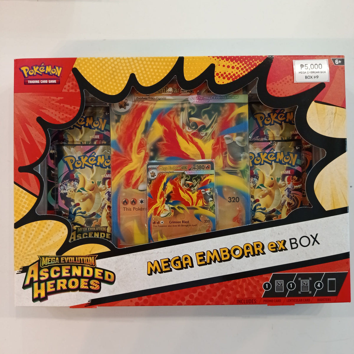 Pokemon Mega Evolution Ascended Heroes Mega Emboar ex Collection Box 2026 (English)