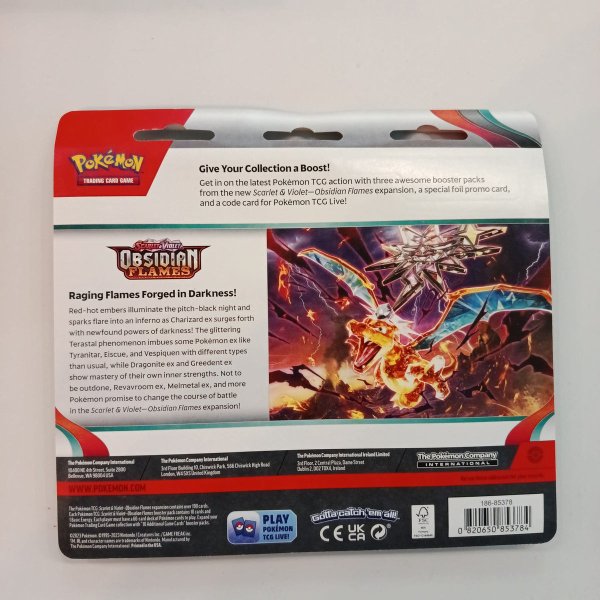 Pokemon Sealed Scarlet & Violet Obsidian Flames Houndstone Blister 2023 (English) - view 2