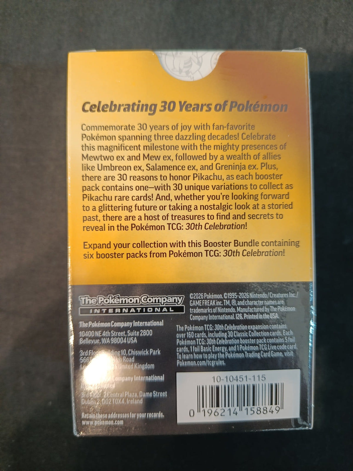 Pokemon 30th Celebration Pikachu Booster Bundle 2026 (English) - view 2