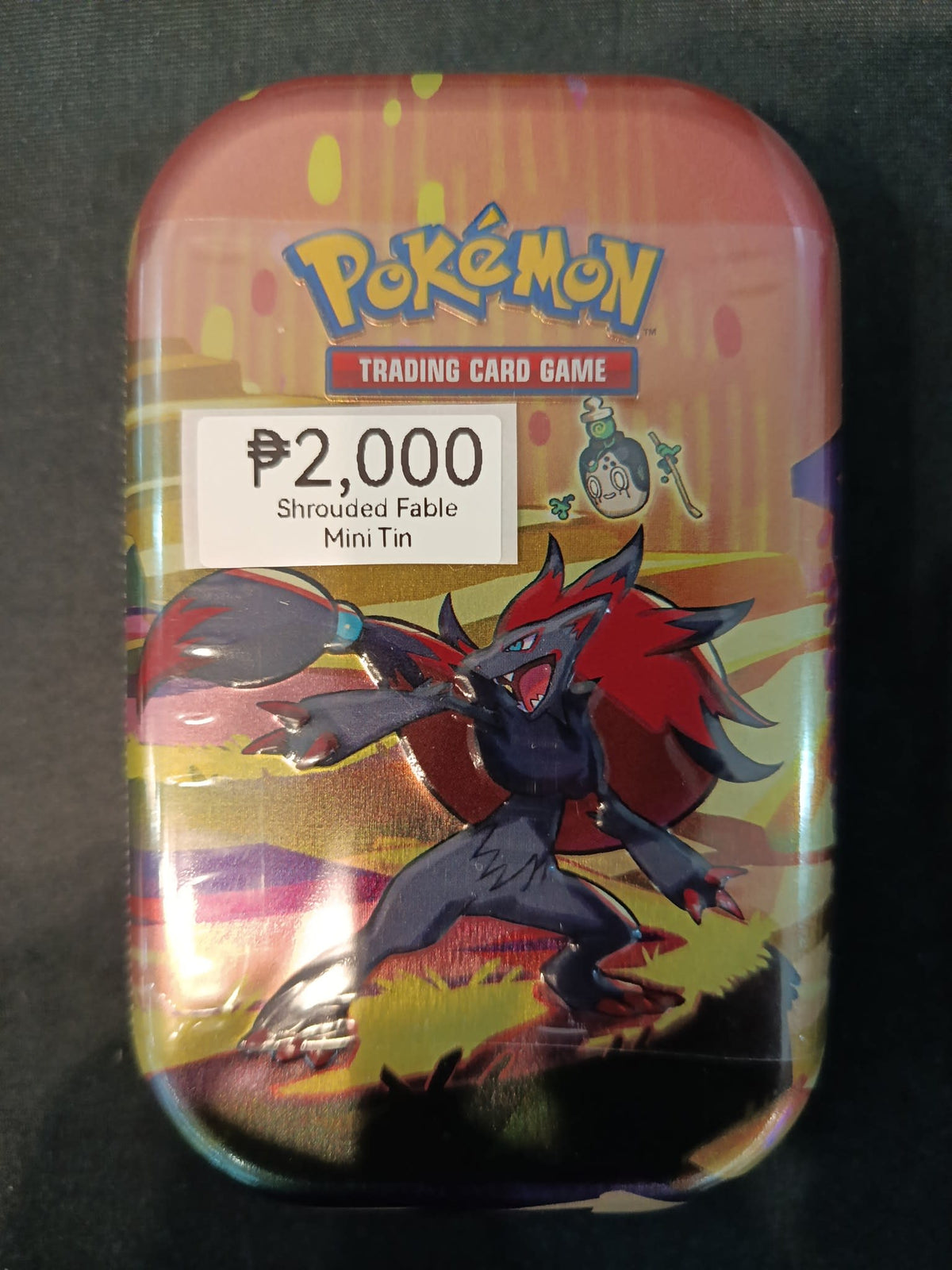 Pokemon Scarlet & Violet—Shrouded Fable Zoroark Mini Tin 2024 (English)