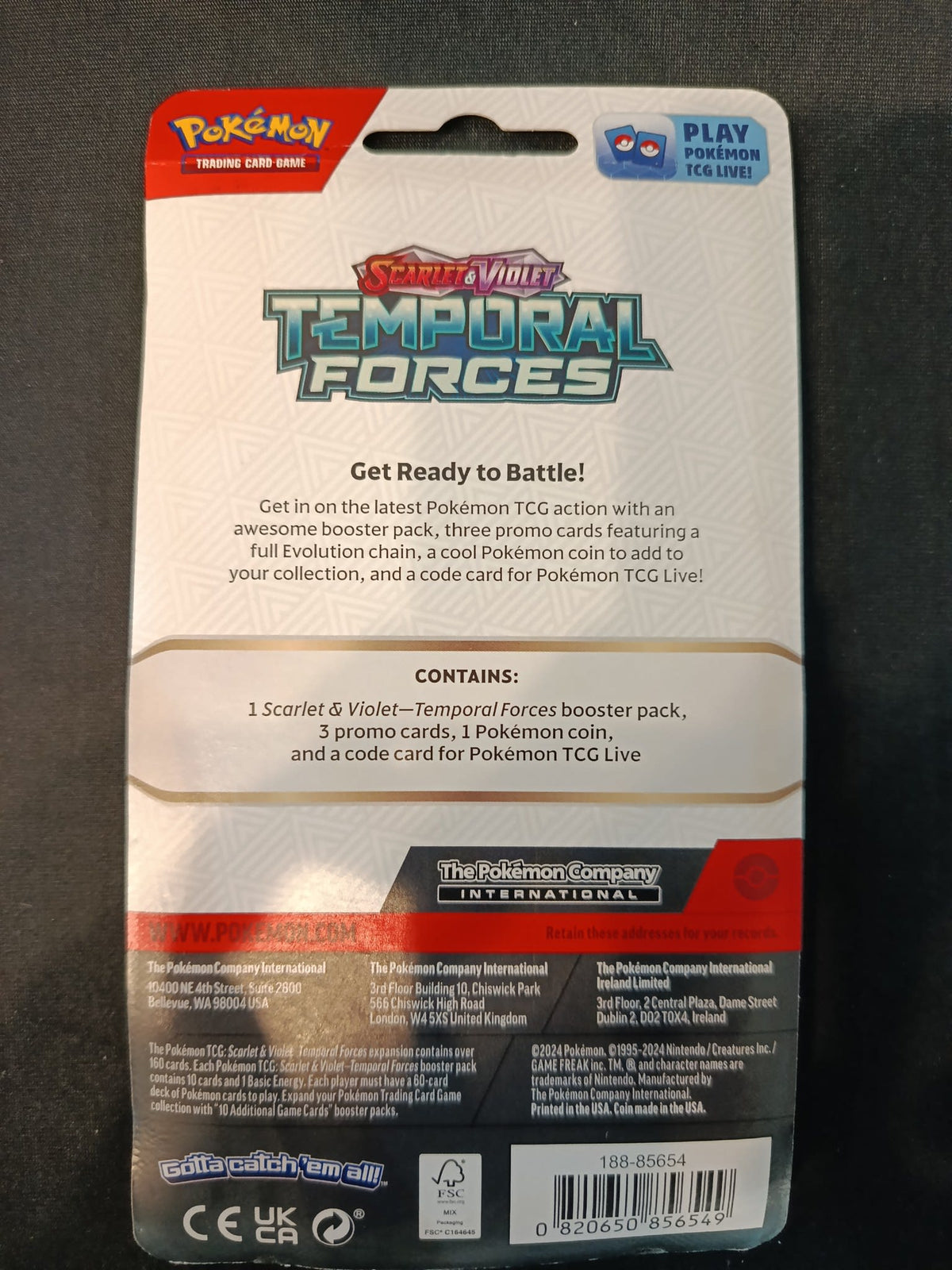 Pokemon Temporal Forces Togekiss Blister 2024 (English) - view 2