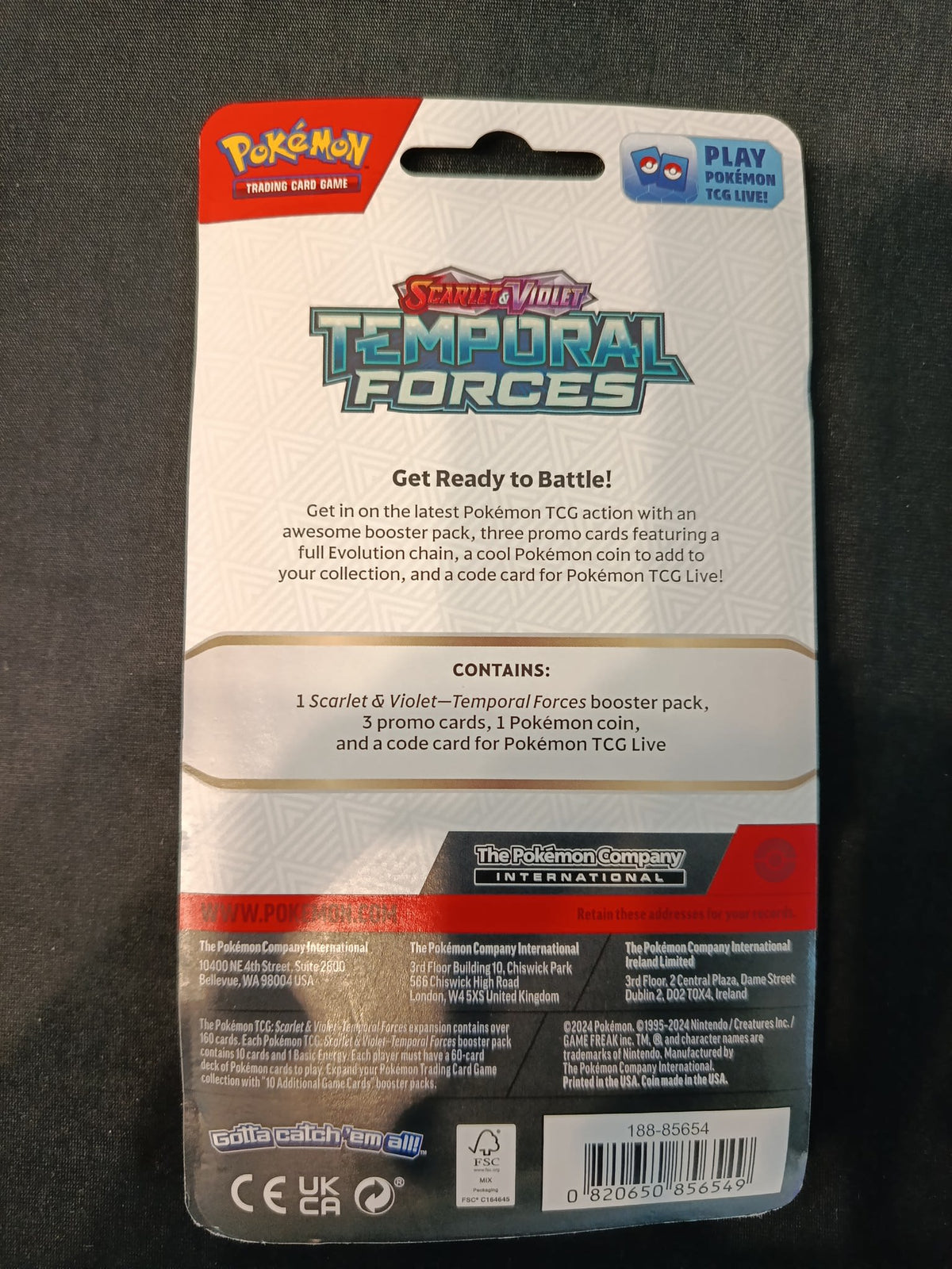 Pokemon Temporal Forces Baxcalibur Blister 2024 (English) - view 2
