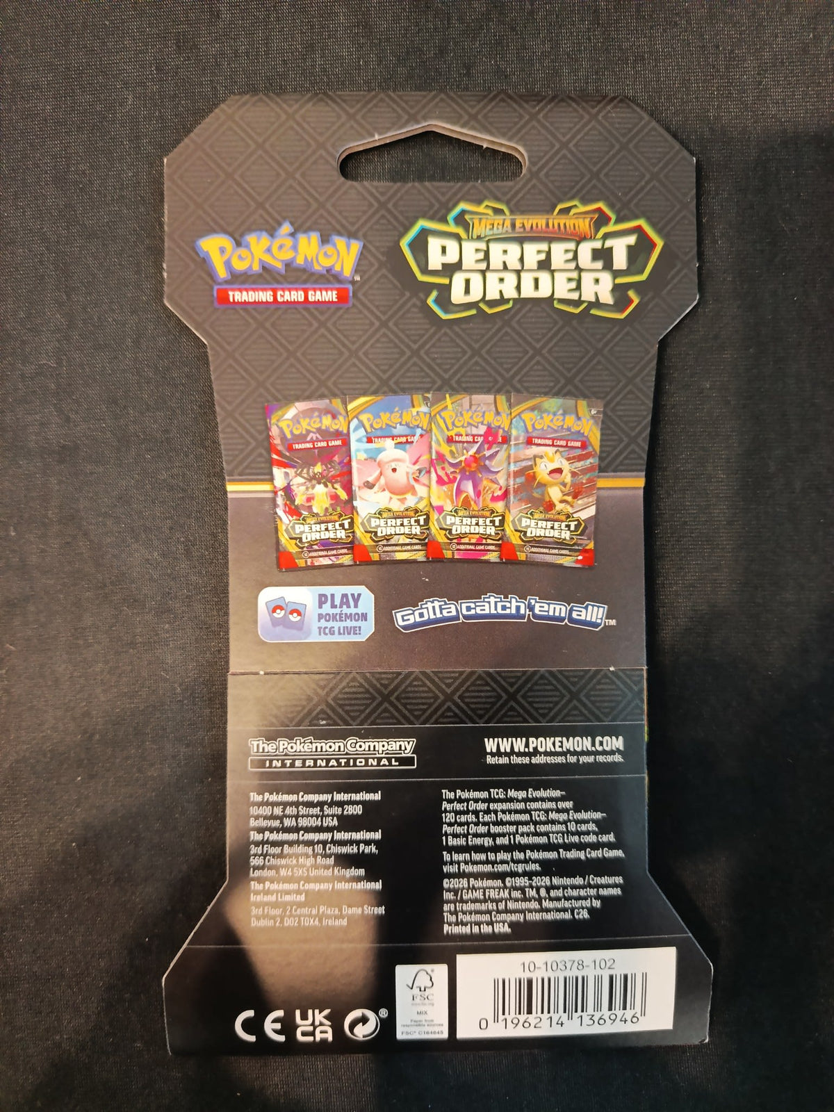 Pokemon Mega Evolution: Perfect Order Starmie Booster Pack (English) - view 2