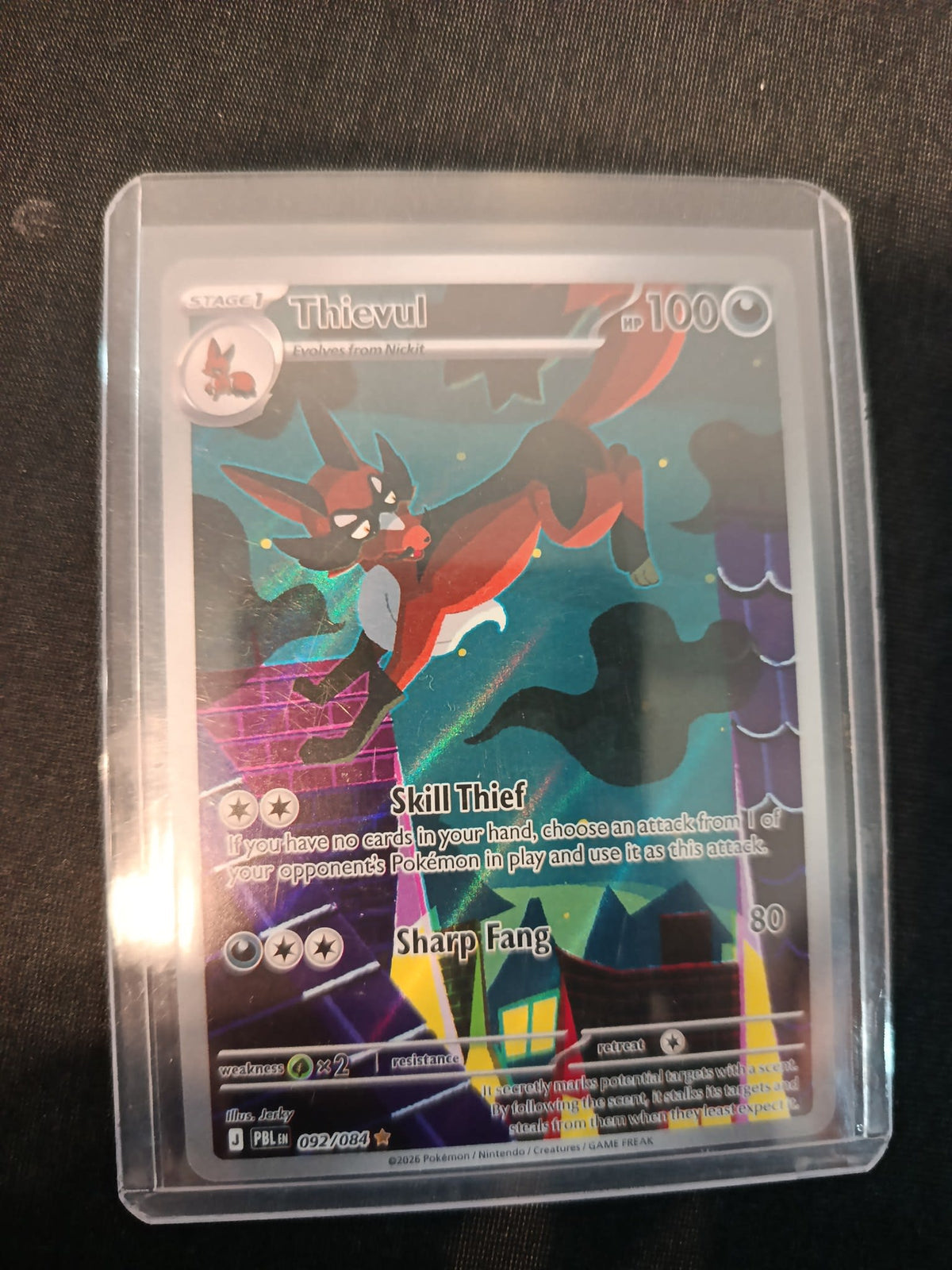 Pokemon Thievul PBL #092/084 2026 (English) 092/084