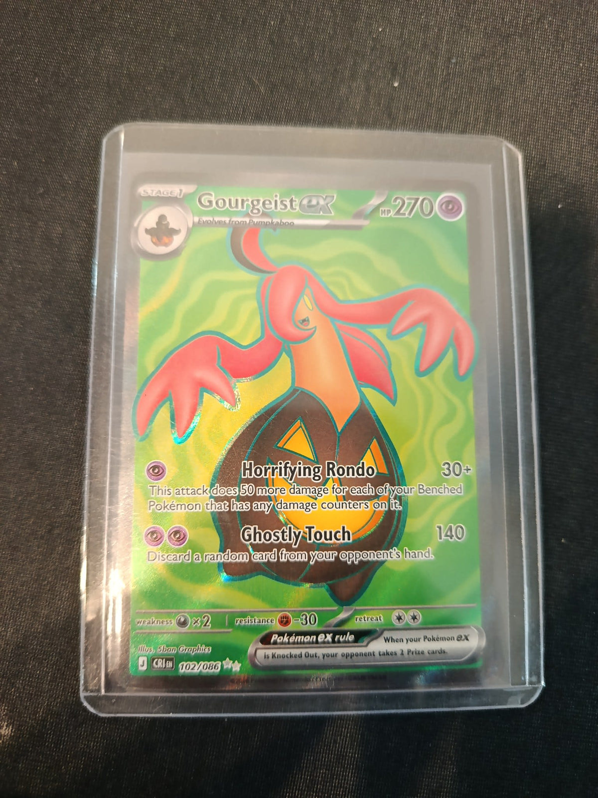 Pokemon Gourgeist ex Crimson Haze (CRI) #102/086 (English) 102/086