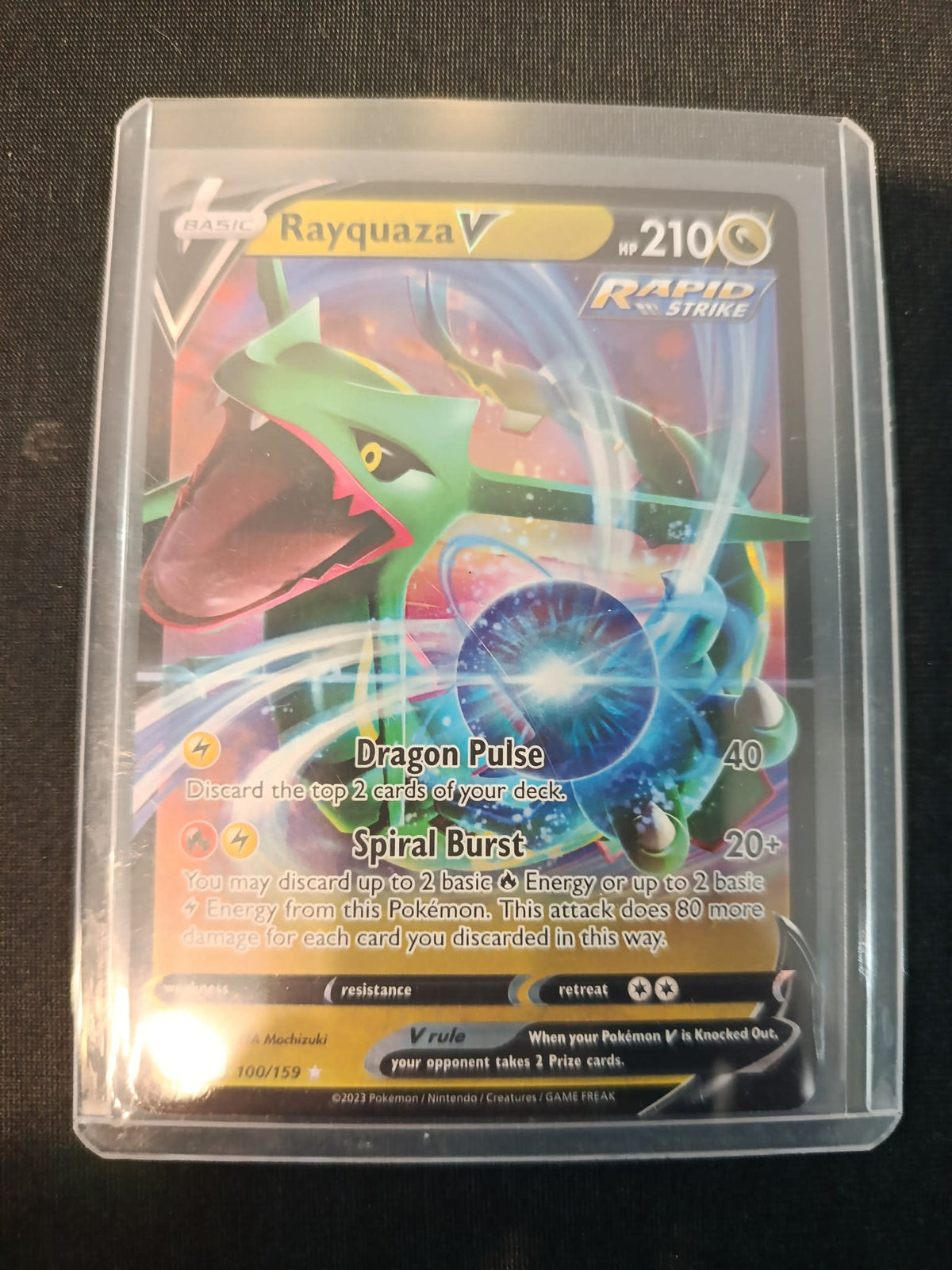 Pokemon Rayquaza V Crown Zenith (CRZ / GG) #100/159 2023 (English)