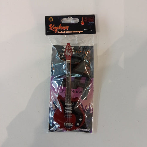 Exclusive Mini Guitars Handicraft Miniature Music Replicas Red Electric Guitar Miniature K
