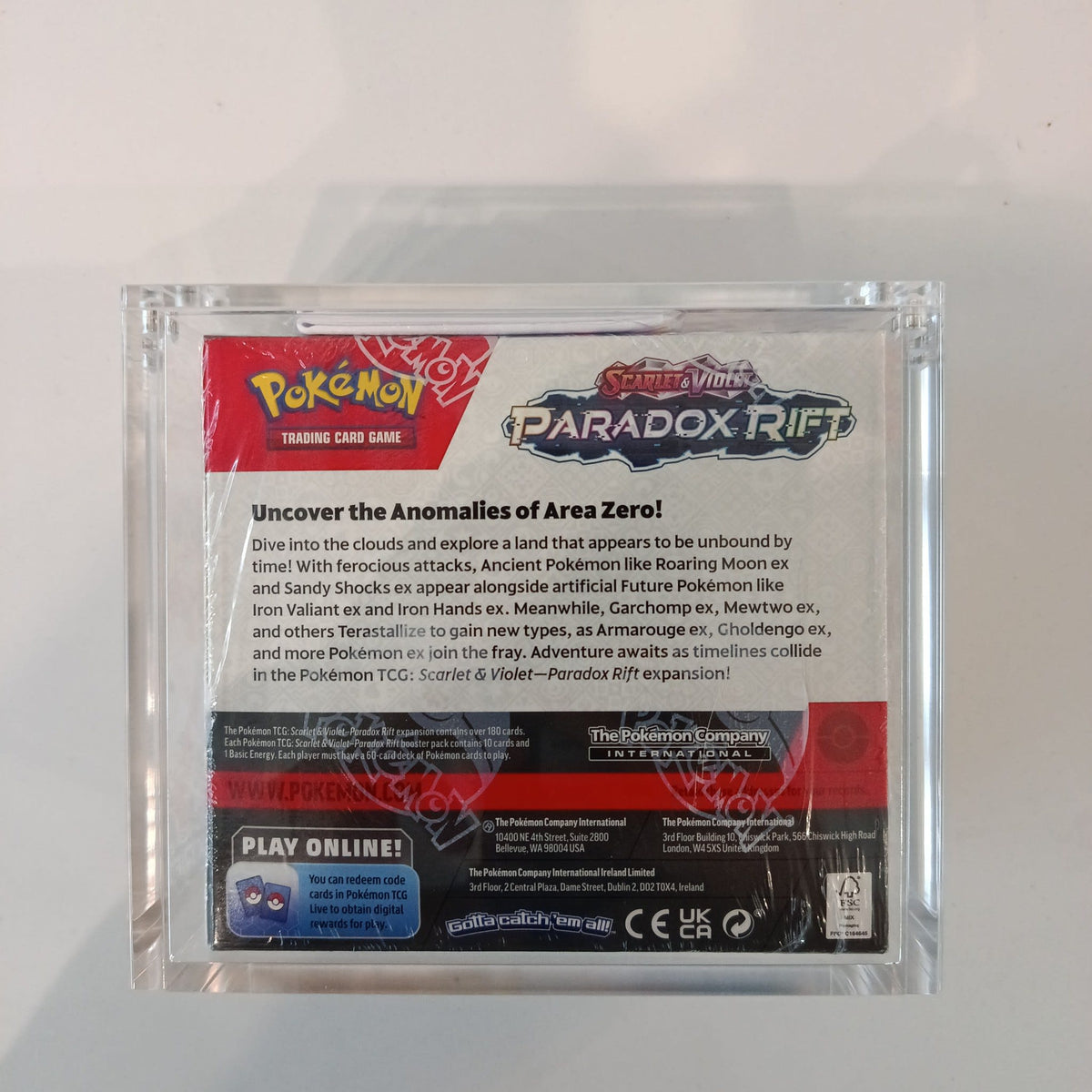 Pokemon Scarlet & Violet — Paradox Rift Roaring Moon ex 2023 (English) - view 2