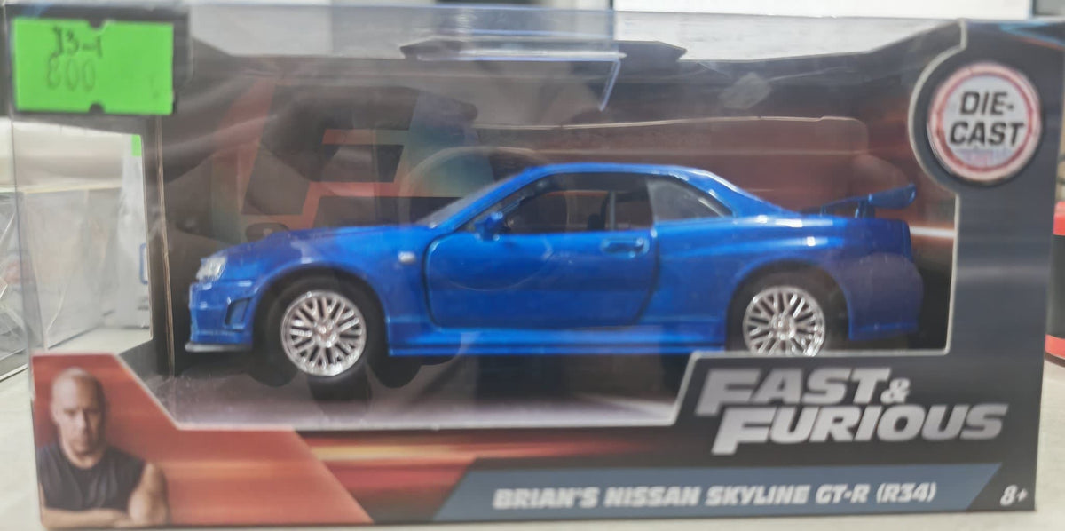 Fast & Furious Fast & Furious Die-Cast Brian's Nissan Skyline GT-R (R34)