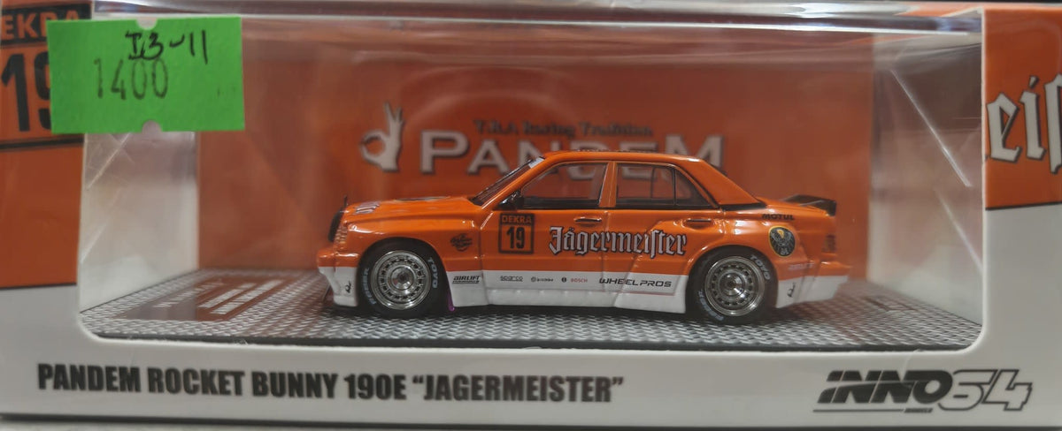 Inno64 Pandem Rocket Bunny Mercedes-Benz 190E Jagermeister