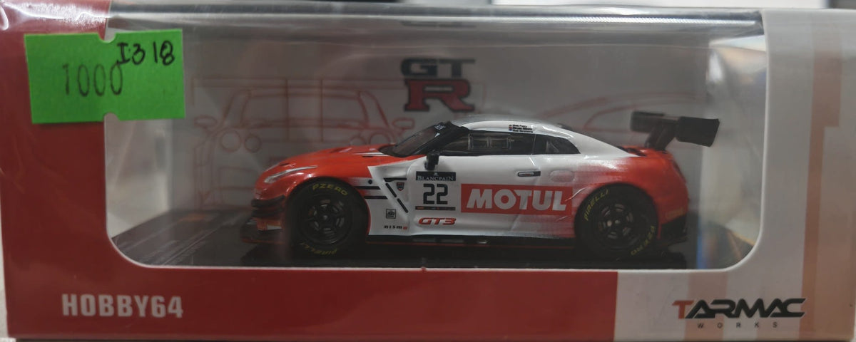 Tarmac Works Hobby64 Hobby64 Nissan GT-R GT3 #22 Motul Blancpain GT Series