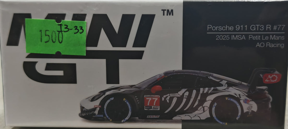 2025 Mini GT 2025 IMSA Petit Le Mans – AO Racing Porsche 911 GT3 R #77