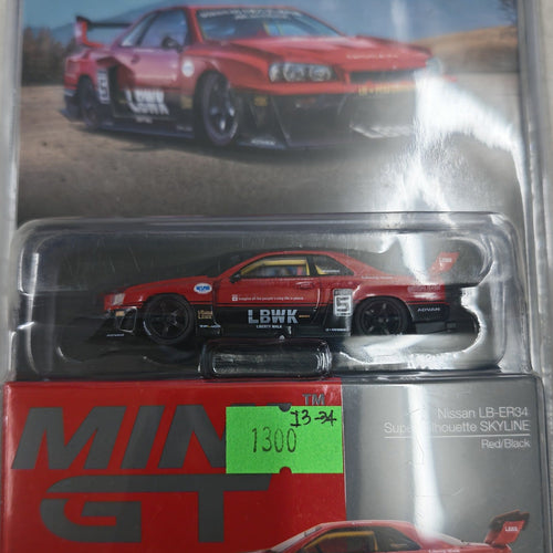 Mini GT Nissan LB-ER34 Super Silhouette SKYLINE #1300