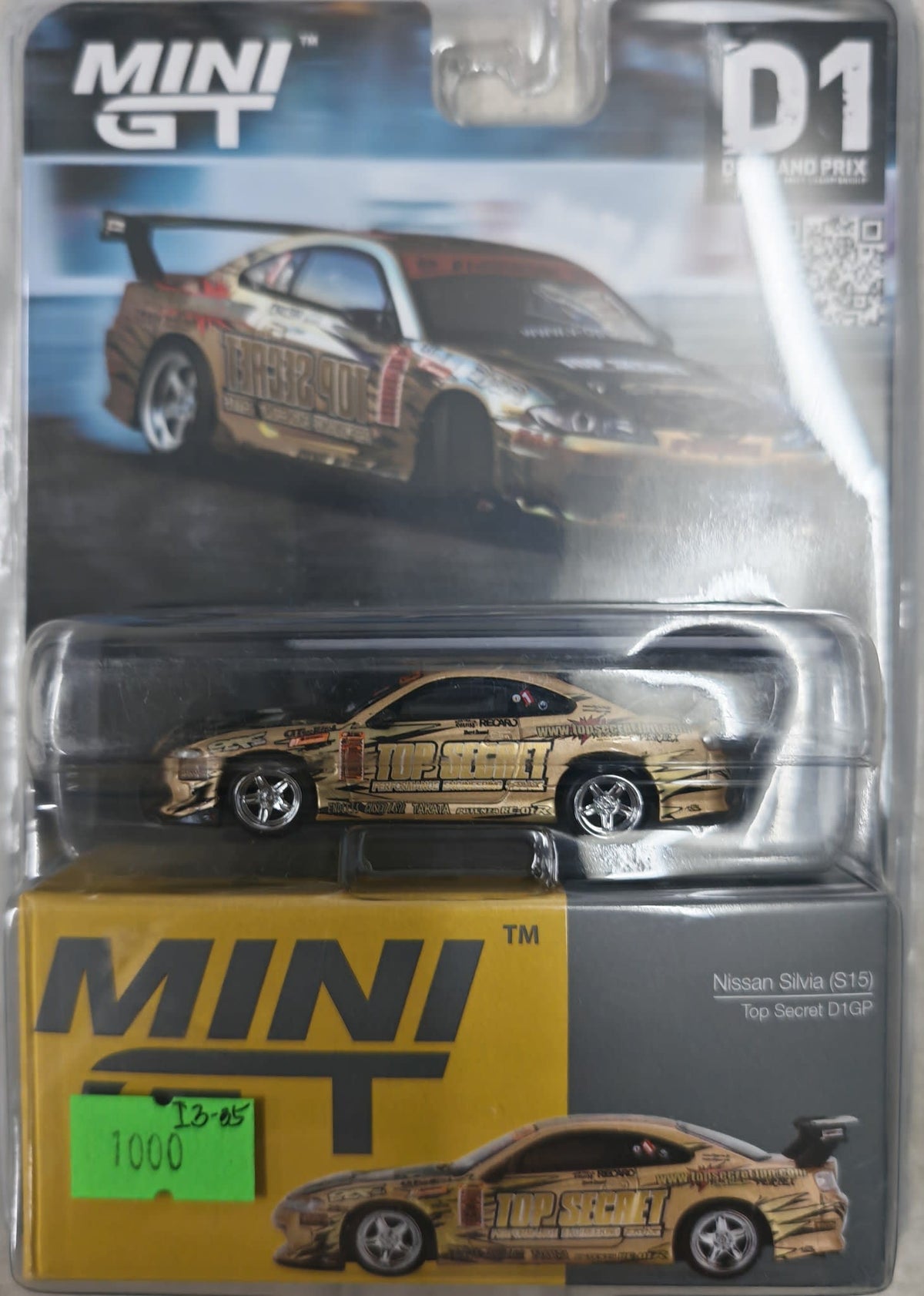 Mini GT D1 Grand Prix Nissan Silvia (S15) Top Secret D1GP
