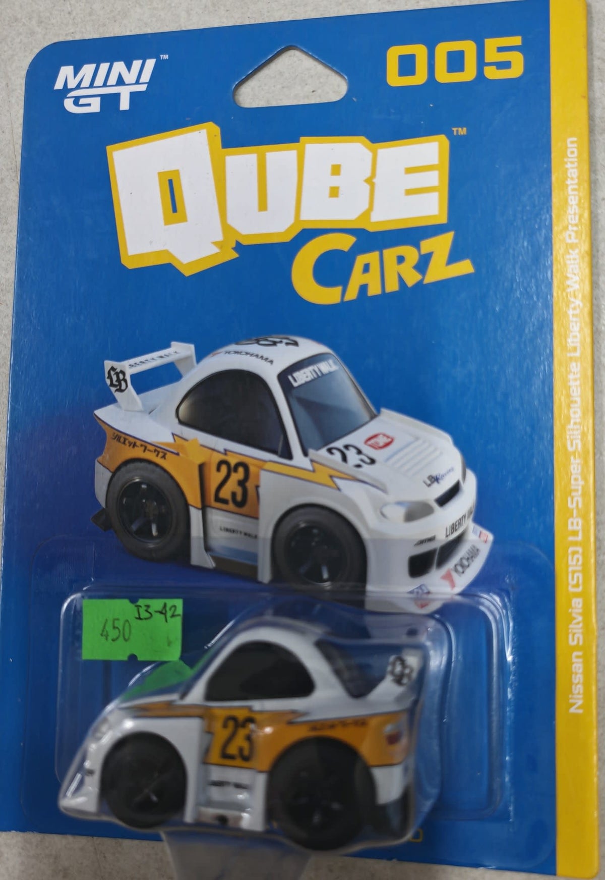 Mini GT Qube Carz Qube Carz Nissan Silvia (S15) LB-Super Silhouette Liberty Walk Presentat
