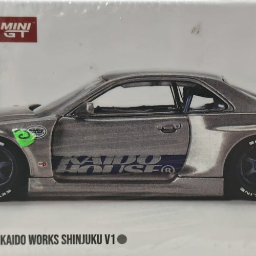 Mini GT Kaido House Nissan Skyline GT-R (R34) Kaido Works Shinjuku V1 #143
