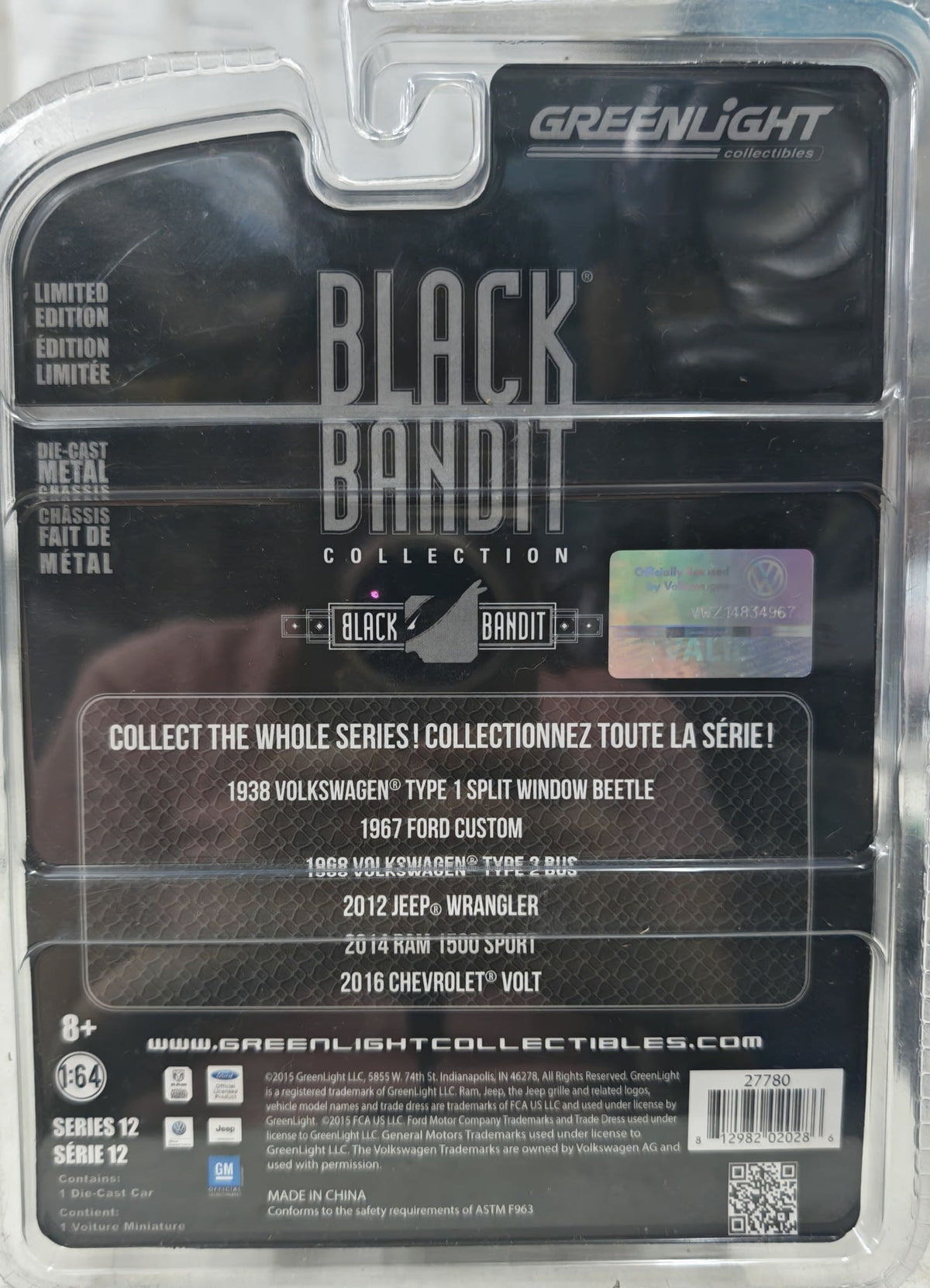 1968 Greenlight Black Bandit Collection 1968 Volkswagen Type 2 Bus - view 2