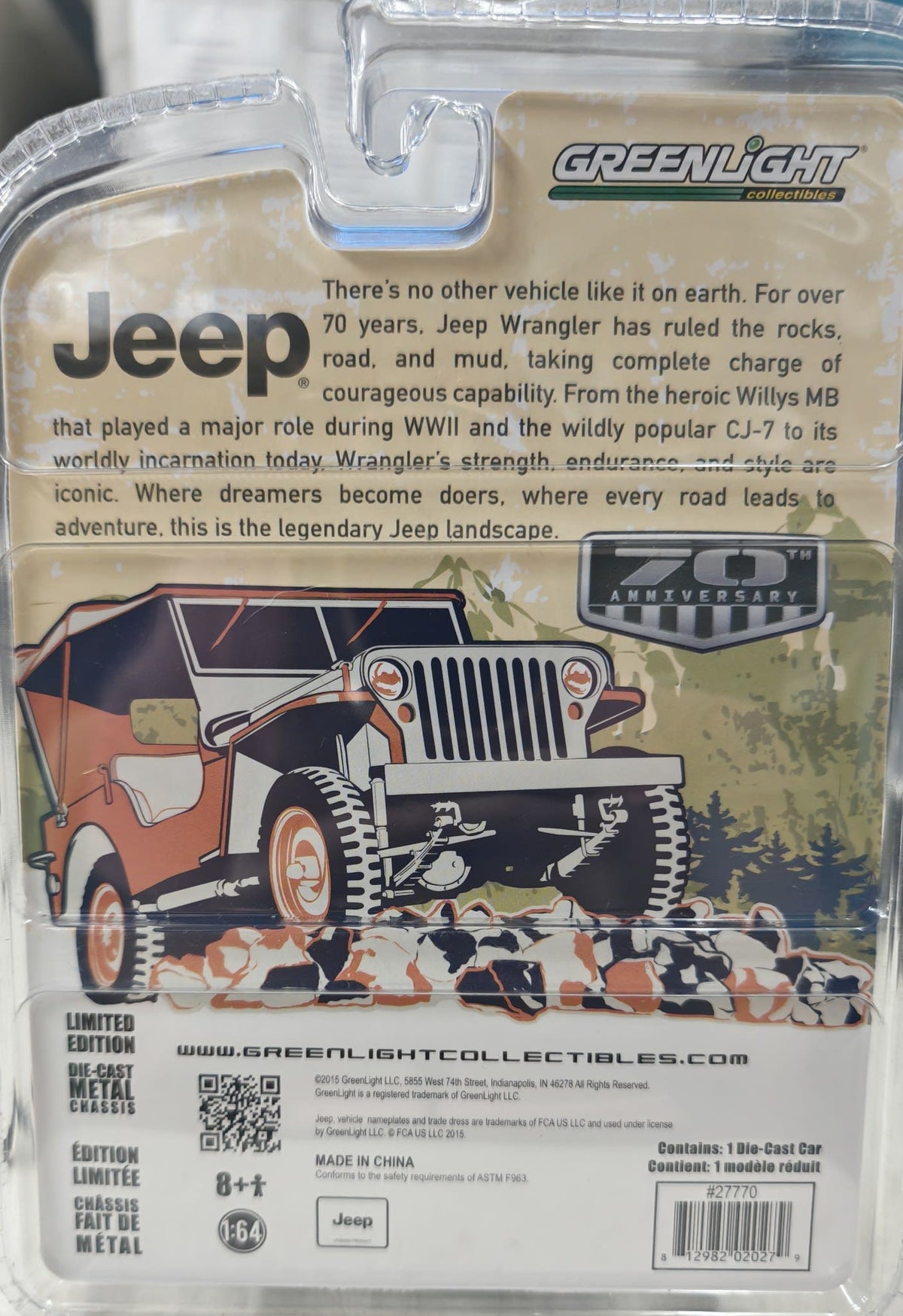 2011 Greenlight Collectibles Jeep 70th Anniversary 2011 Jeep Wrangler - view 2