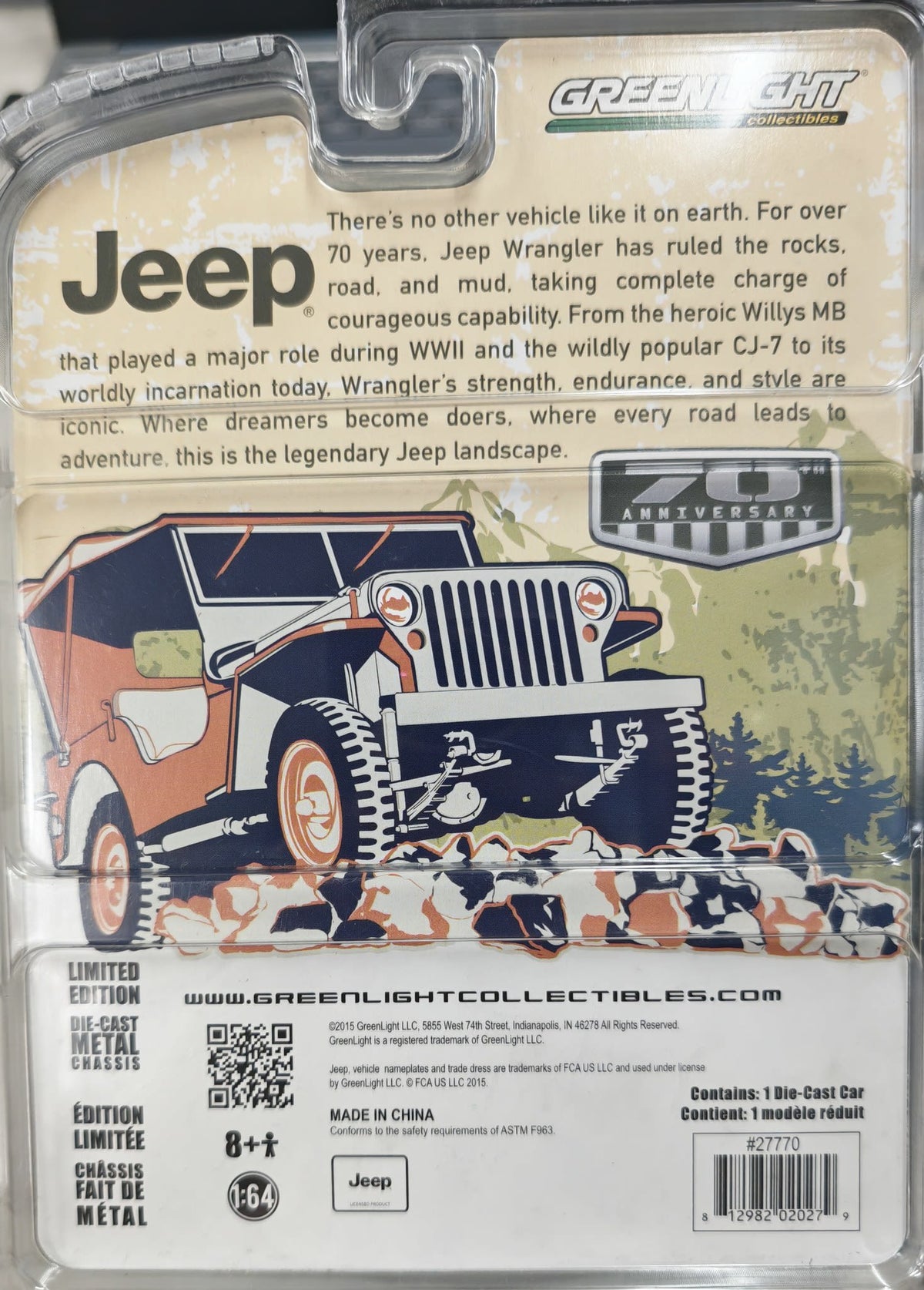2011 Greenlight Collectibles Jeep 70th Anniversary 2011 Jeep Wrangler - view 2