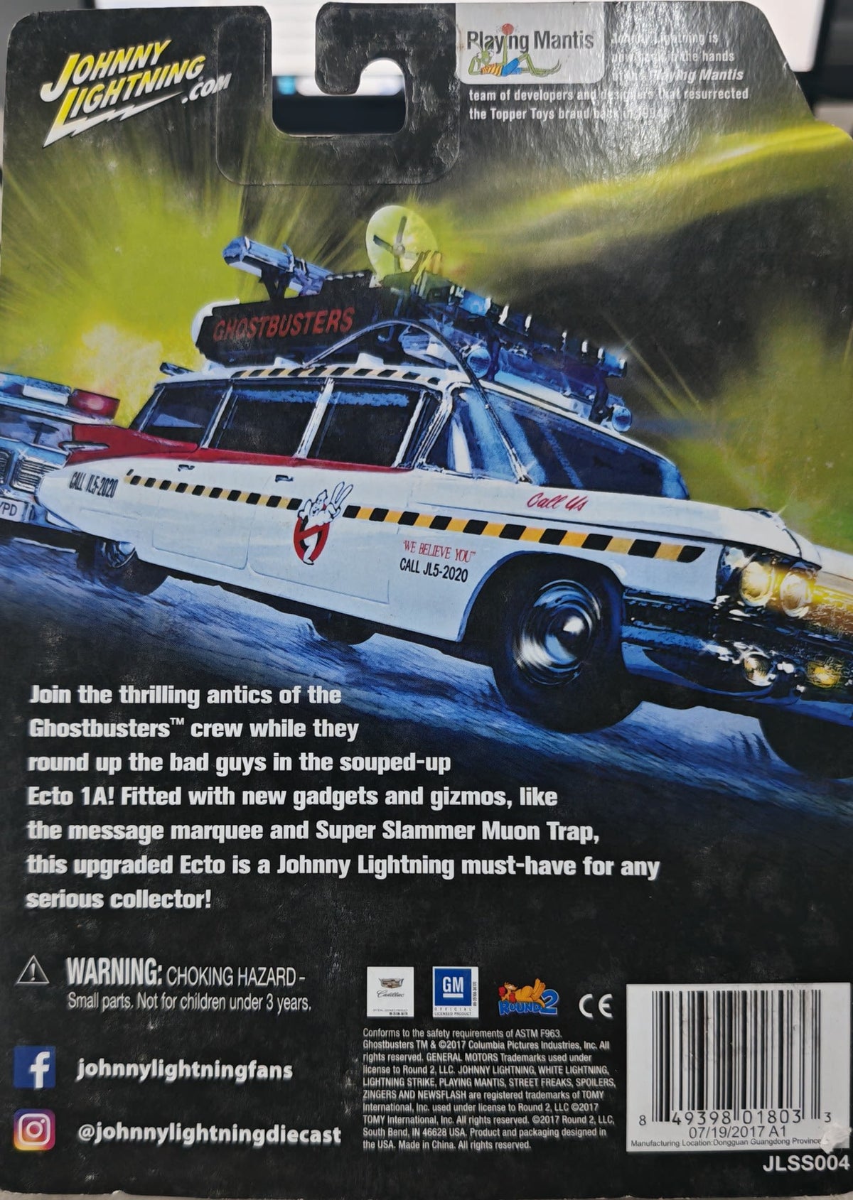 Johnny Lightning Silver Screen Machines Ecto 1A — 1959 Cadillac Eldorado - view 2