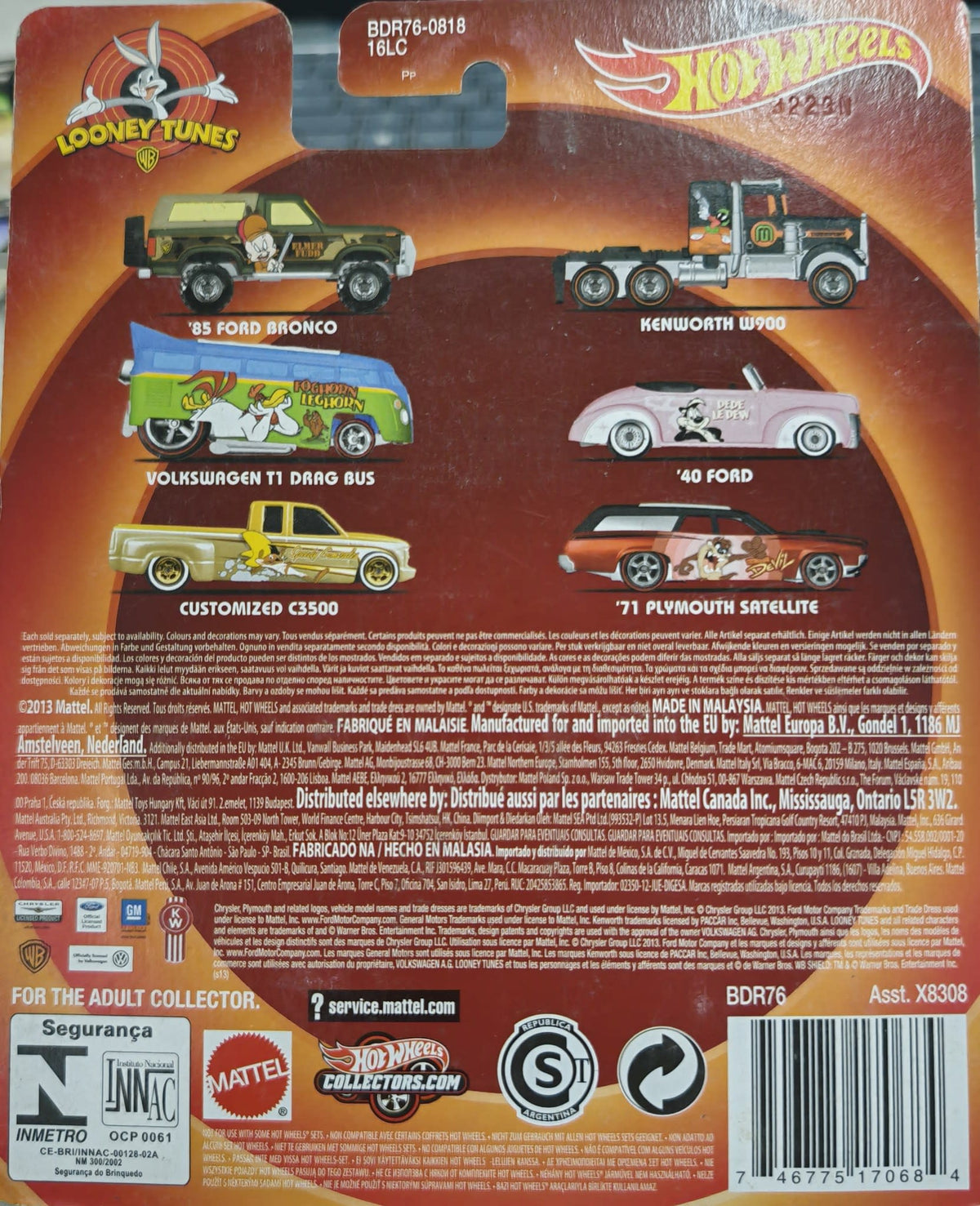 Hot Wheels Looney Tunes Volkswagen Drag Bus - Foghorn Leghorn - view 2