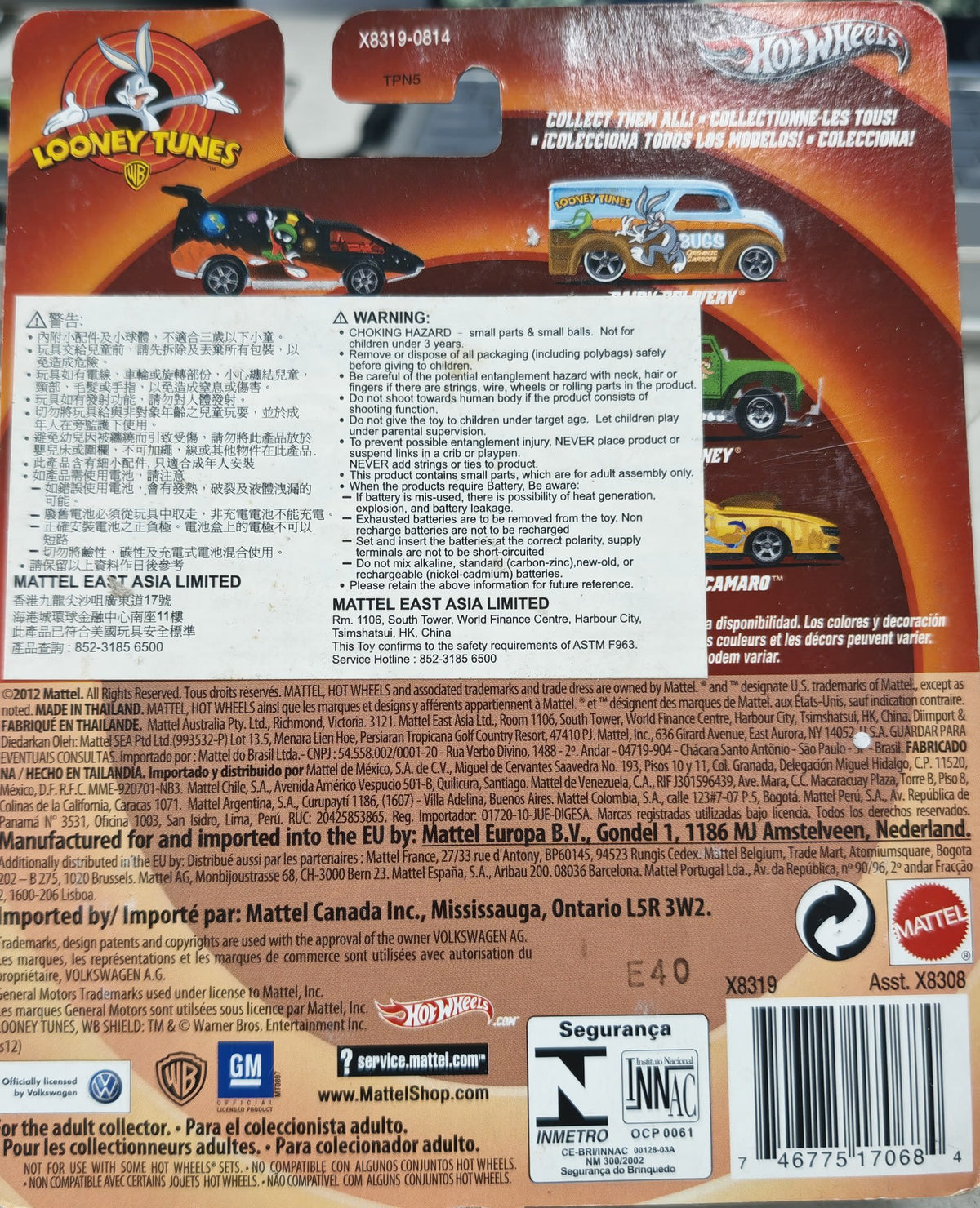 Hot Wheels Looney Tunes '10 Pro Stock Camaro - view 2