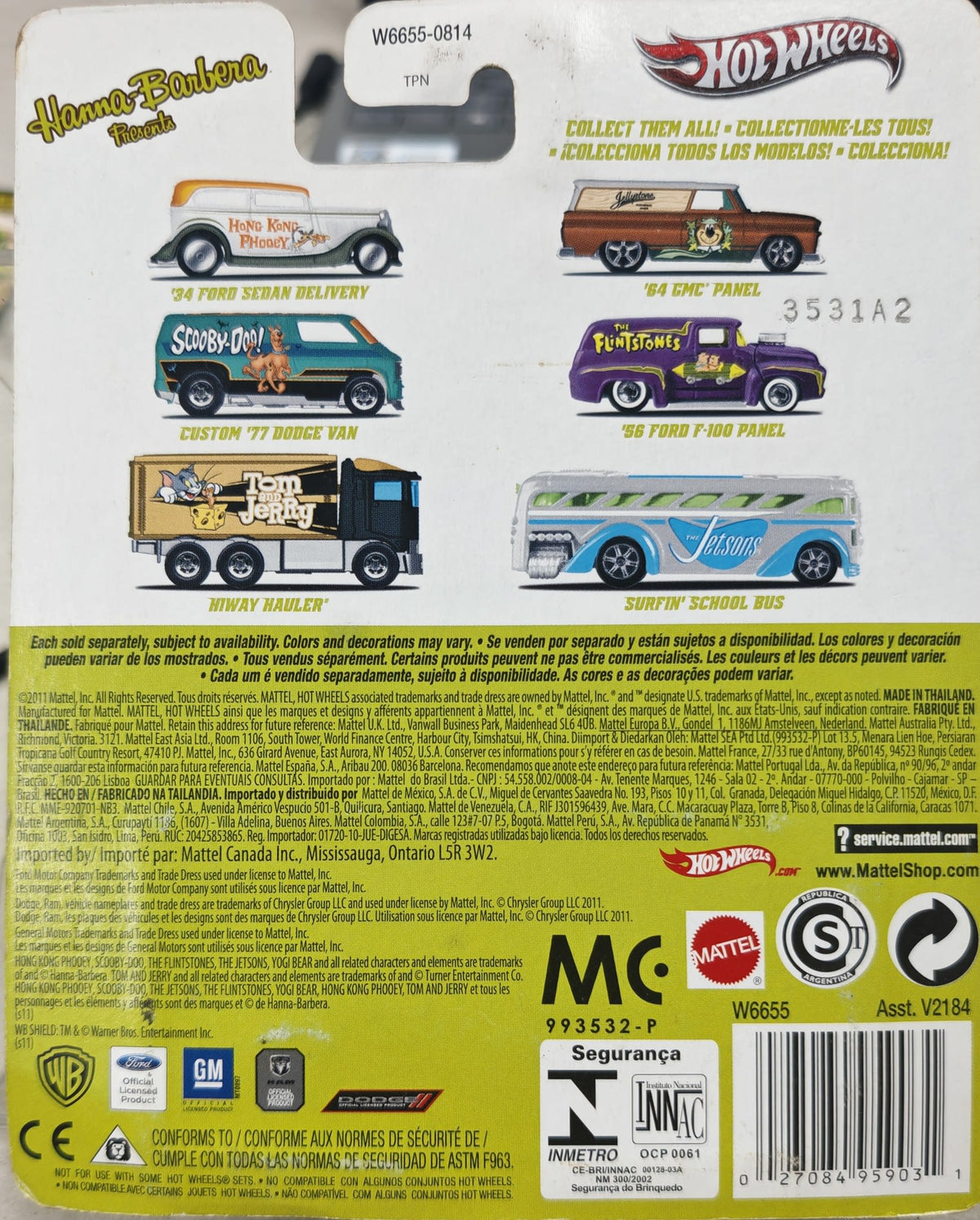 Hot Wheels Pop Culture - Hanna-Barbera Yogi Bear - Delivery Panel - view 2