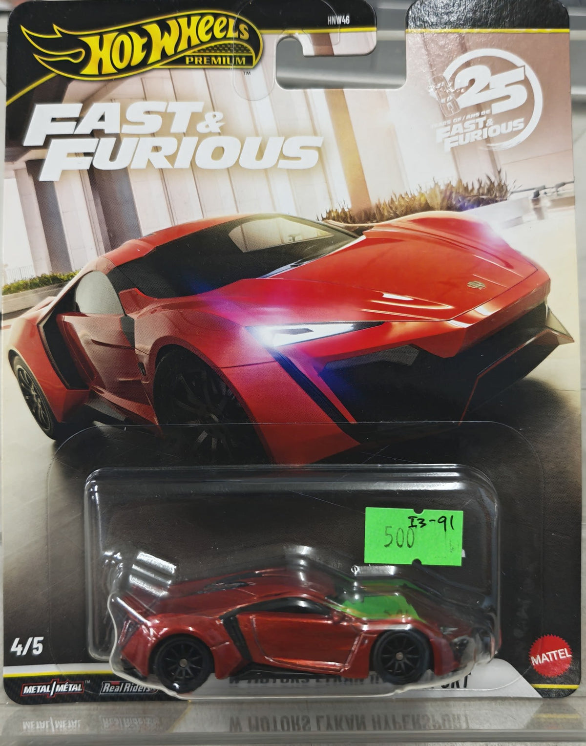 Hot Wheels Hot Wheels Premium Fast & Furious 25th Anniversary W Motors Lykan HyperSport #4