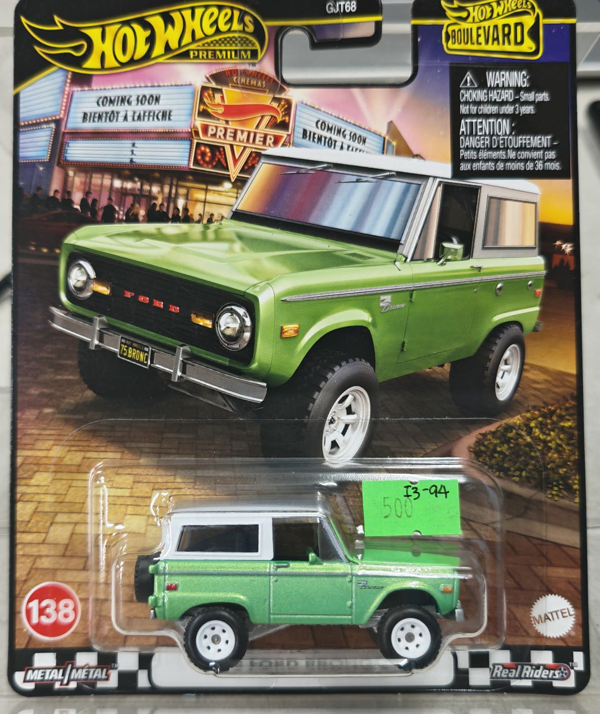 2024 Hot Wheels Hot Wheels Premium Boulevard Ford Bronco #138
