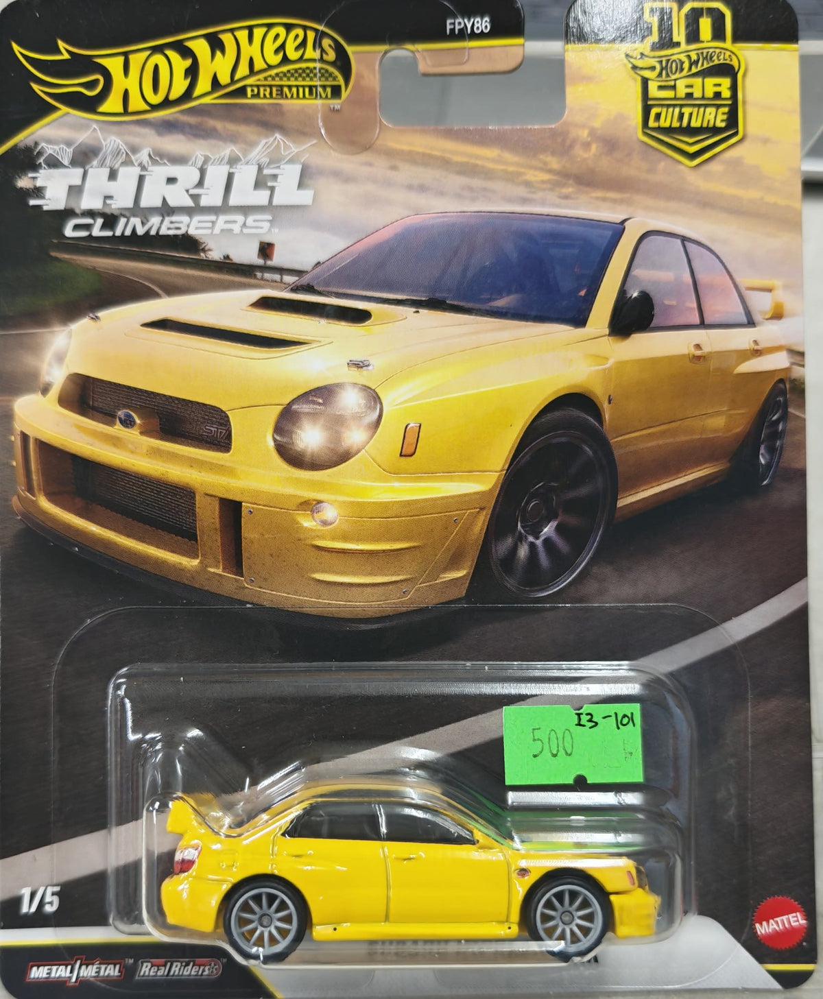 Hot Wheels Car Culture - Thrill Climbers Subaru Impreza WRX STI #1/5