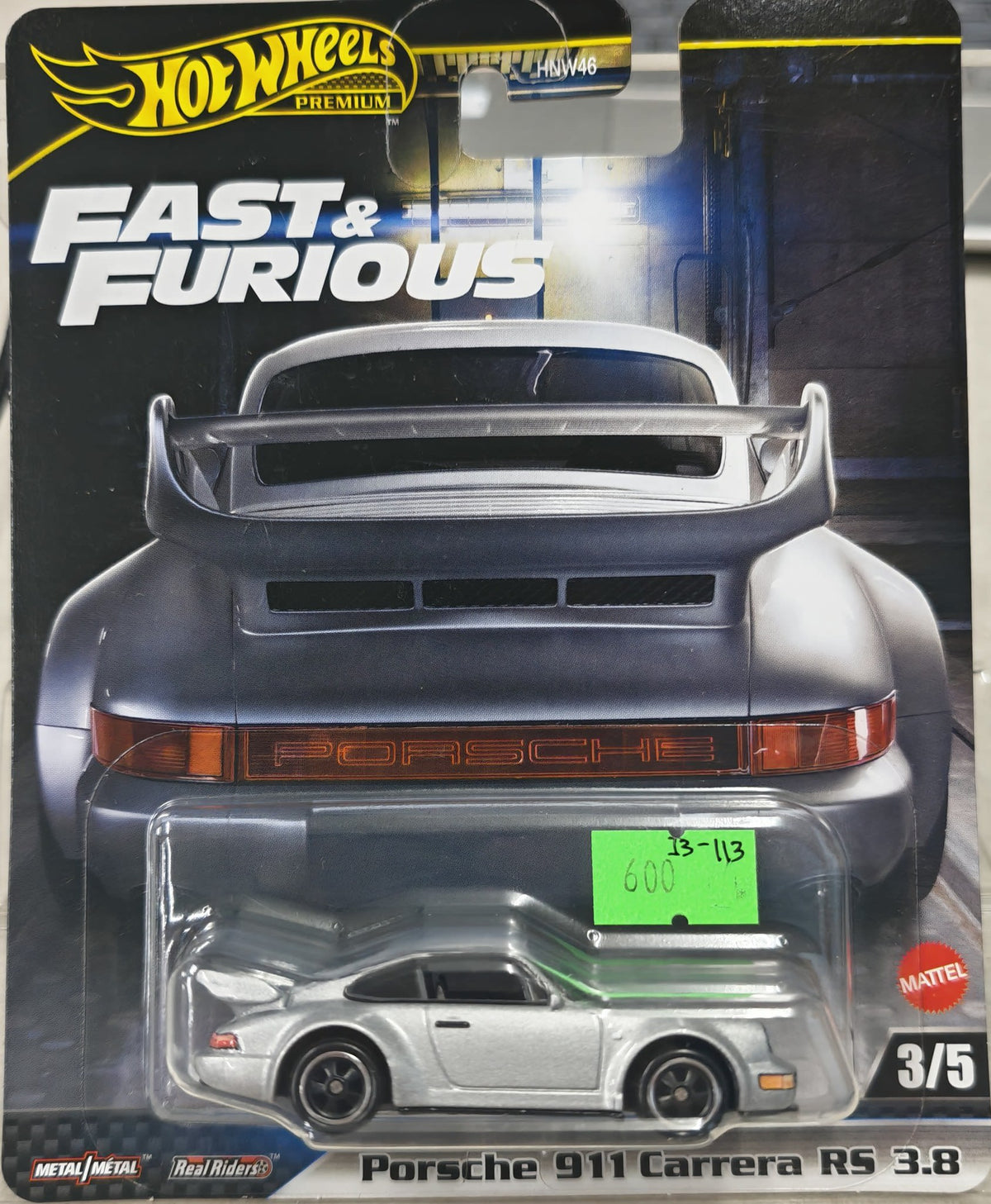Hot Wheels Fast & Furious Porsche 911 Carrera RS 3.8 #3/5