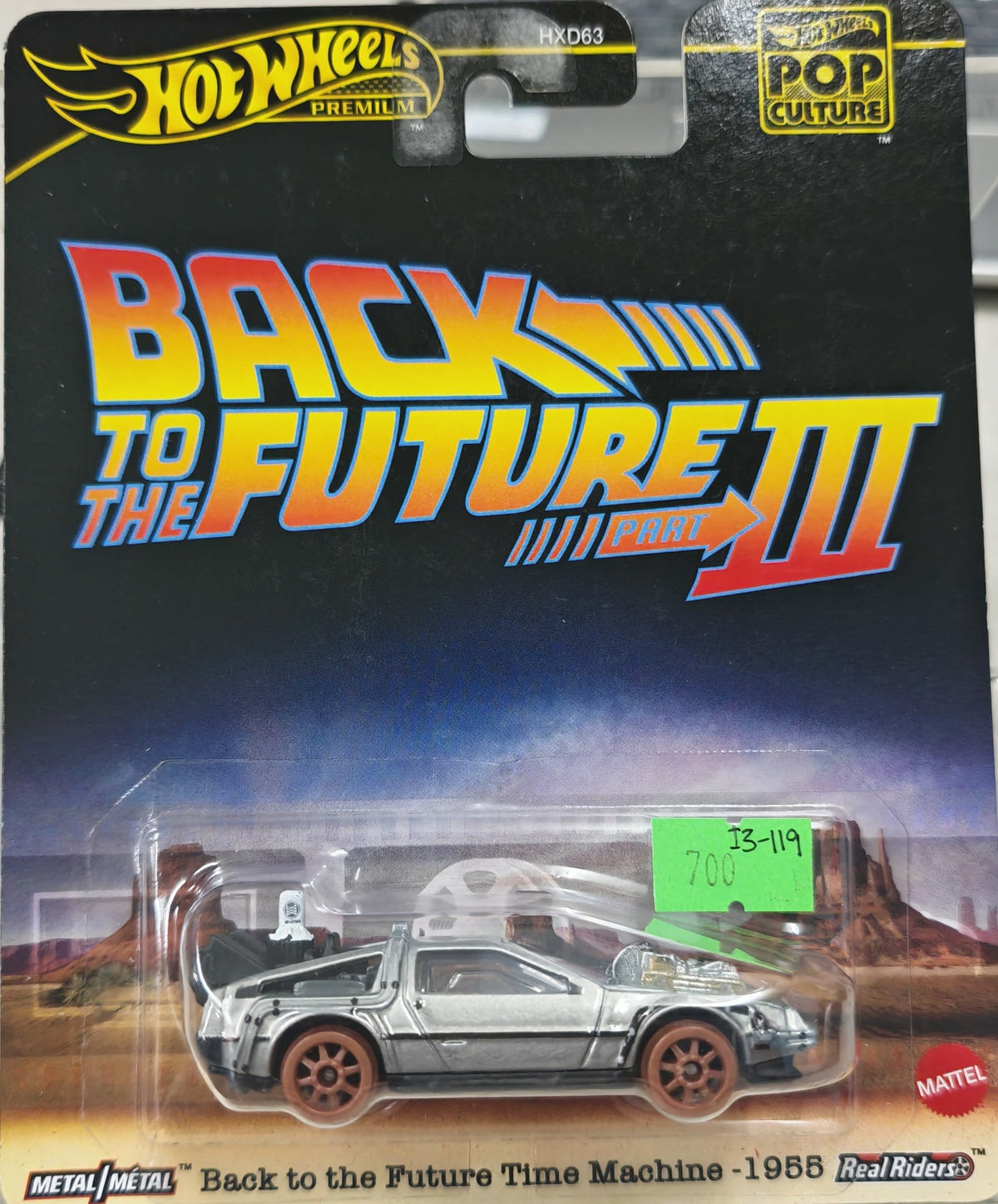Hot Wheels Pop Culture Back to the Future Time Machine - 1955