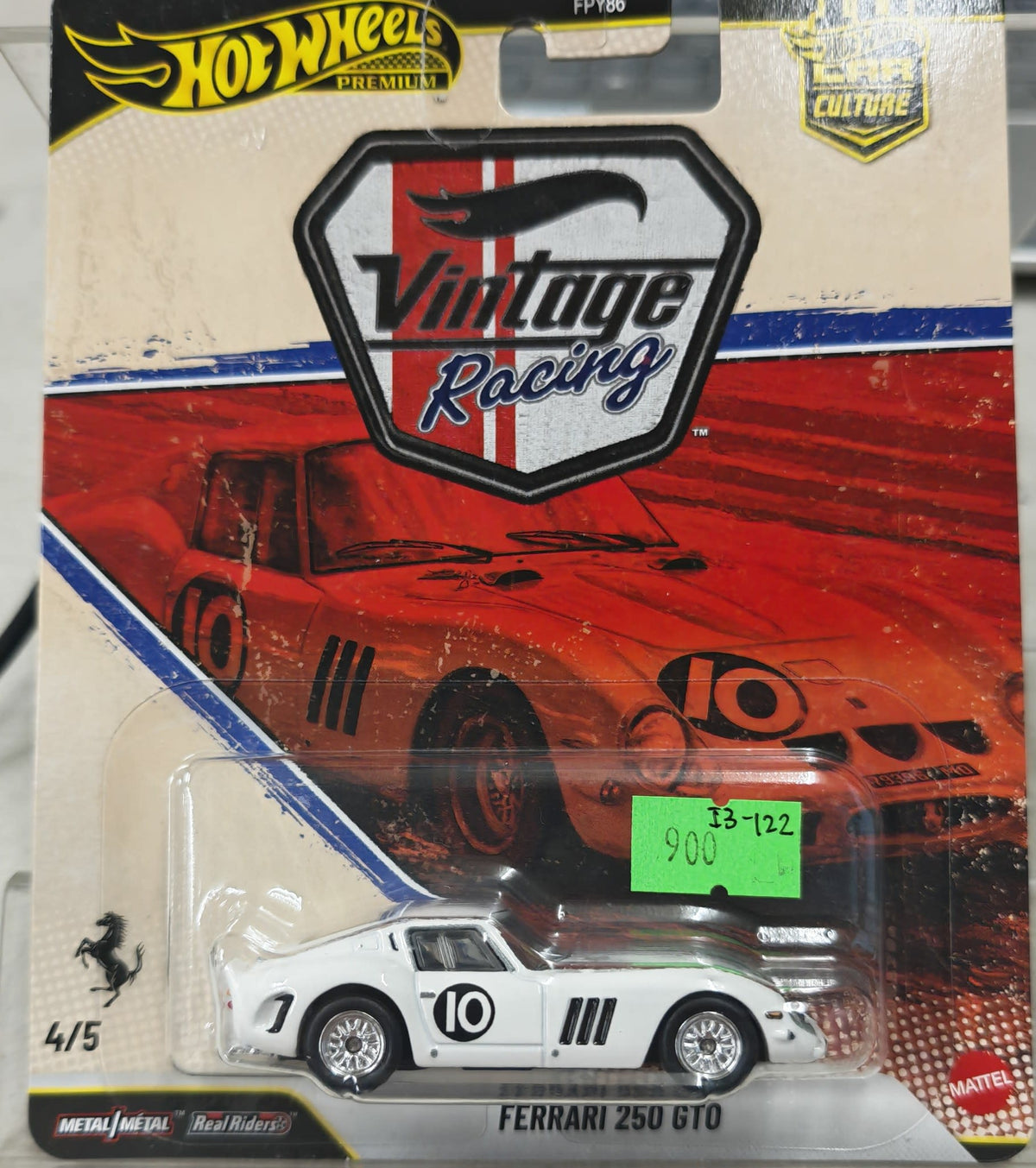 Hot Wheels Car Culture - Vintage Racing Ferrari 250 GTO #4/5